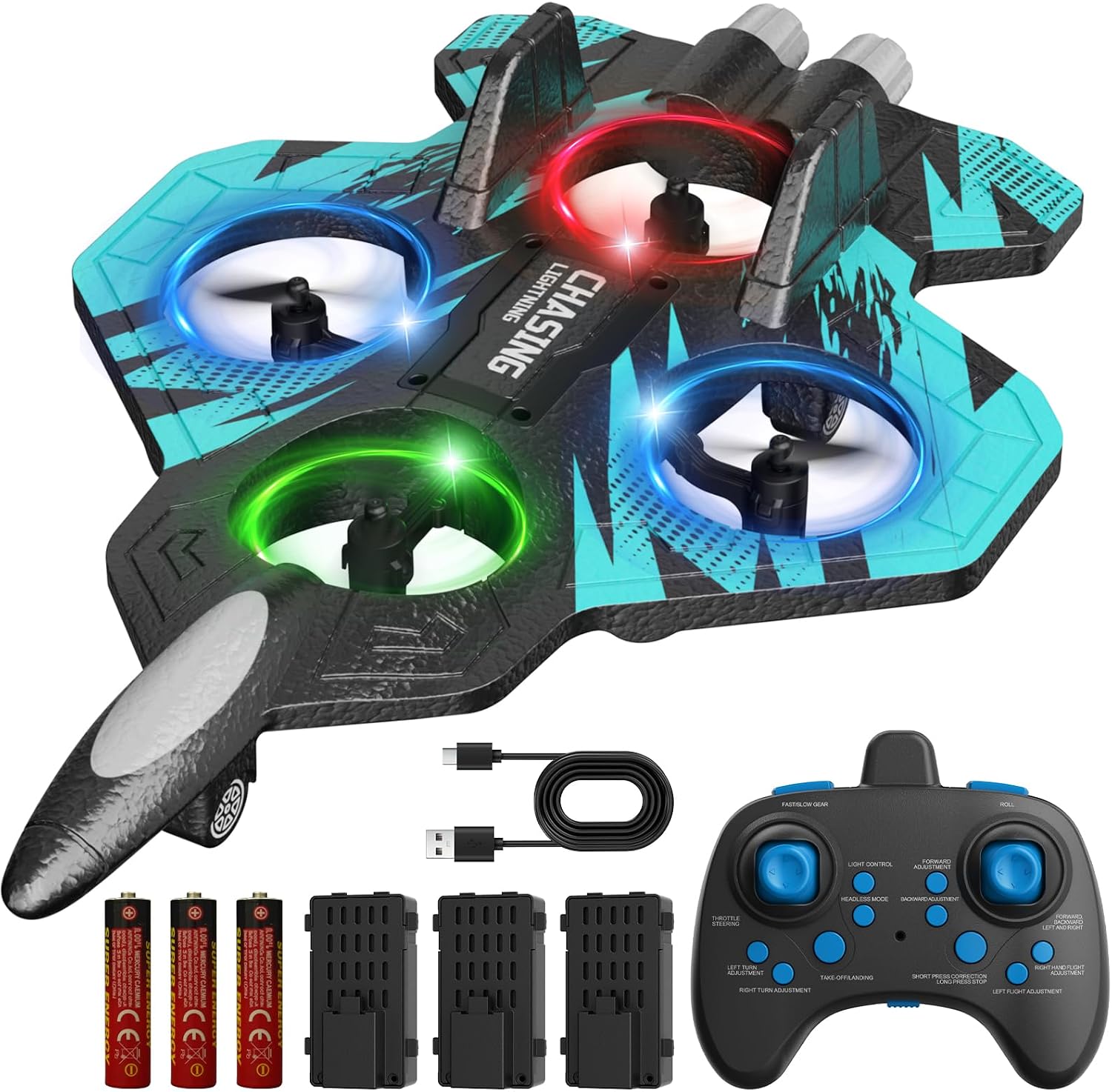 Detalle de FUNPX Foam RC Plane with 3 Batteries