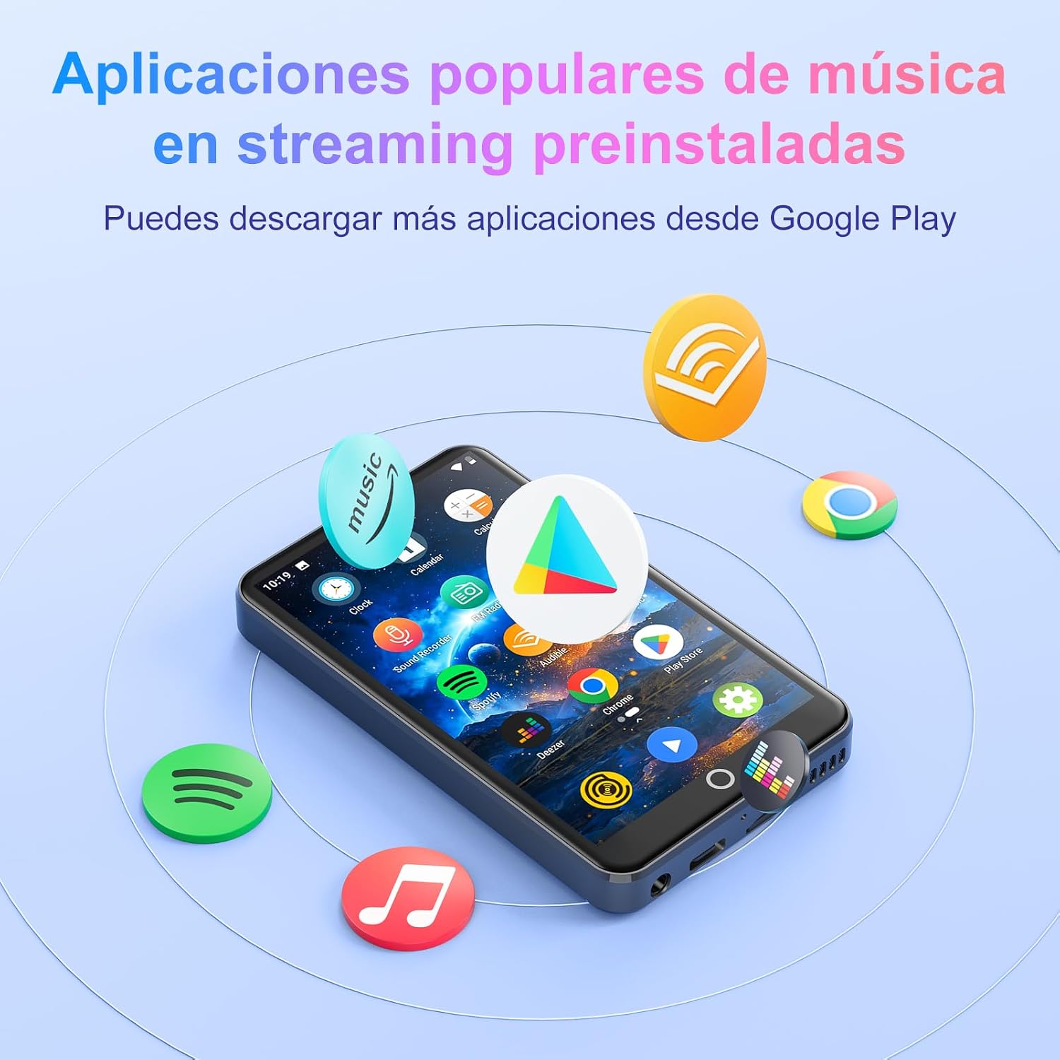 Detalle 2 de MECHEN Reproductor MP3 Android 4” 2000mAh