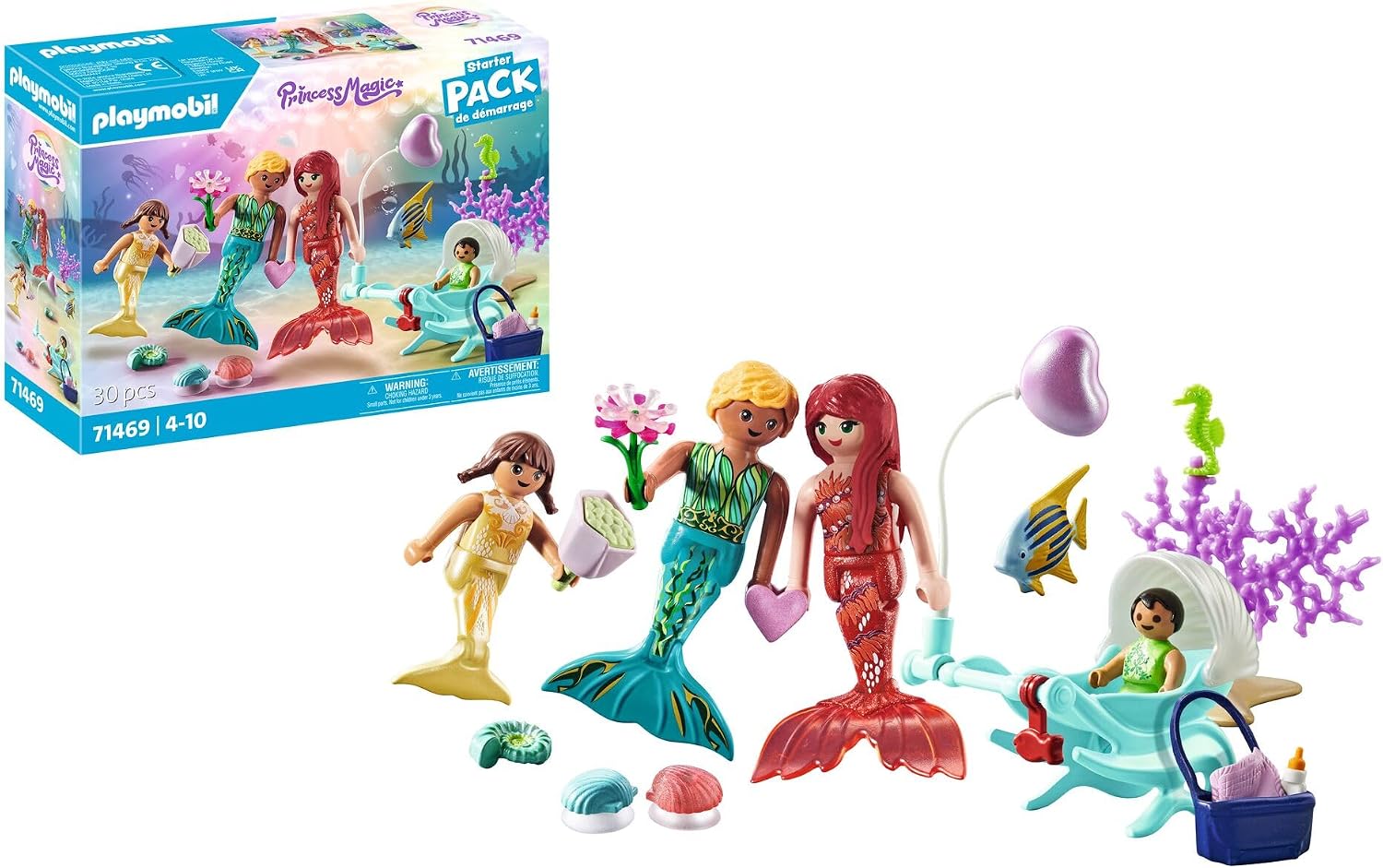 Detalle de PLAYMOBIL Princess Magic 71469 Ausflug der Meerjungfrauenfamilie – Ab 4 Jahren