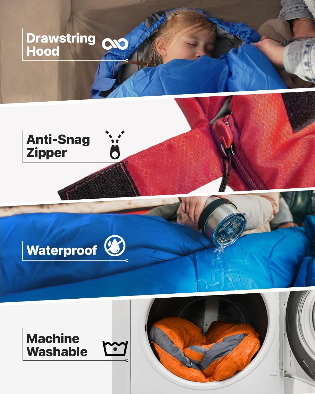 Detalle 2 de MalloMe Sleeping Bag 50°F