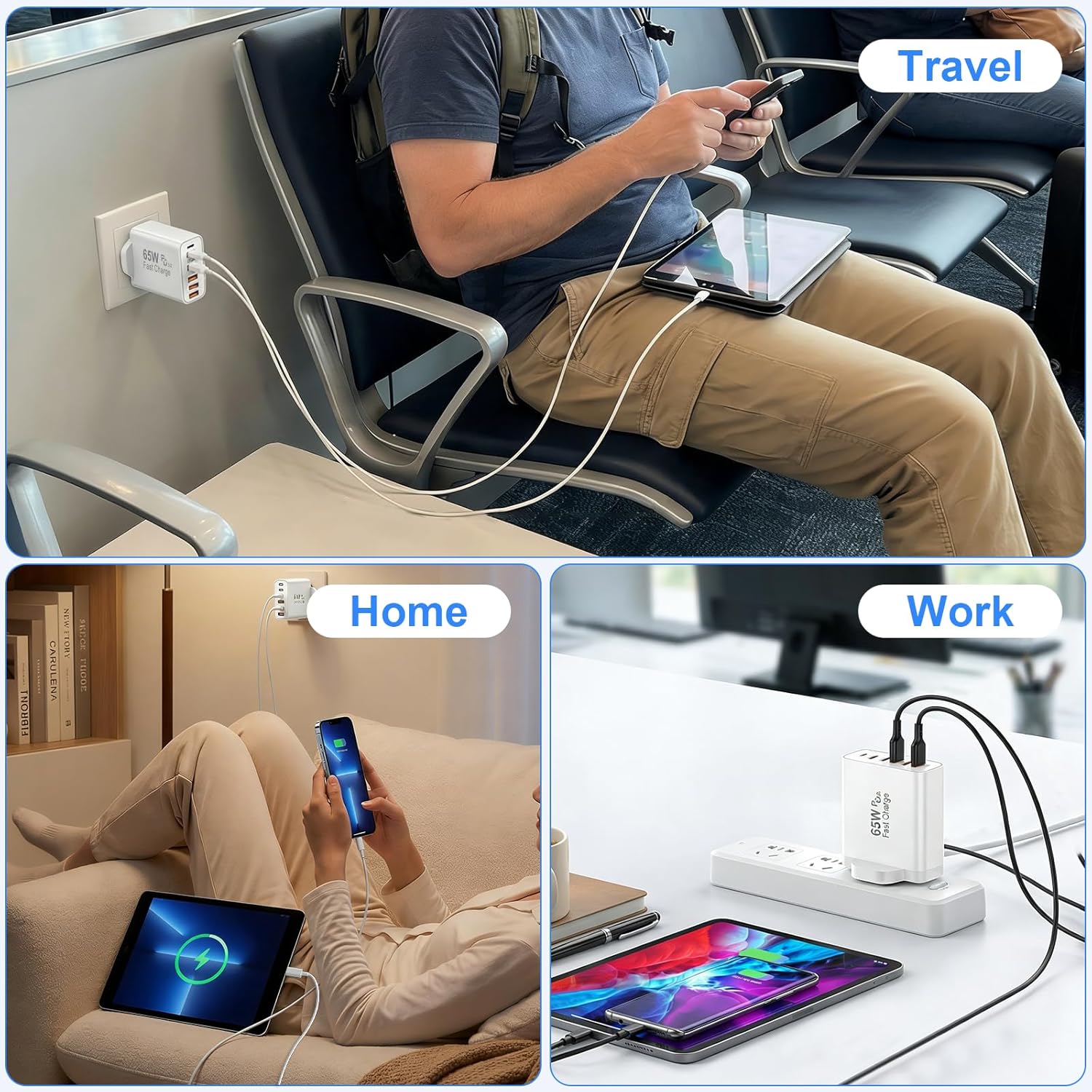 Thumbnail 6 de USB-C fast charge 65W 6-port charger