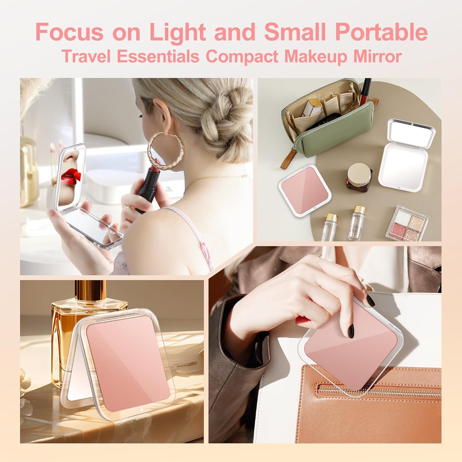 Thumbnail 1 de MIYADIVA Compact Mirror with 30X Magnification and Precision Tweezers