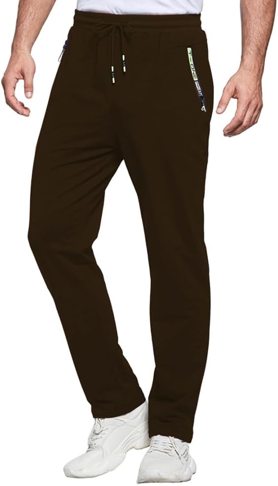 Thumbnail 6 de ZOXOZ pantaloni sportivi da uomo in cotone con tasche con zip ed elastico in vita