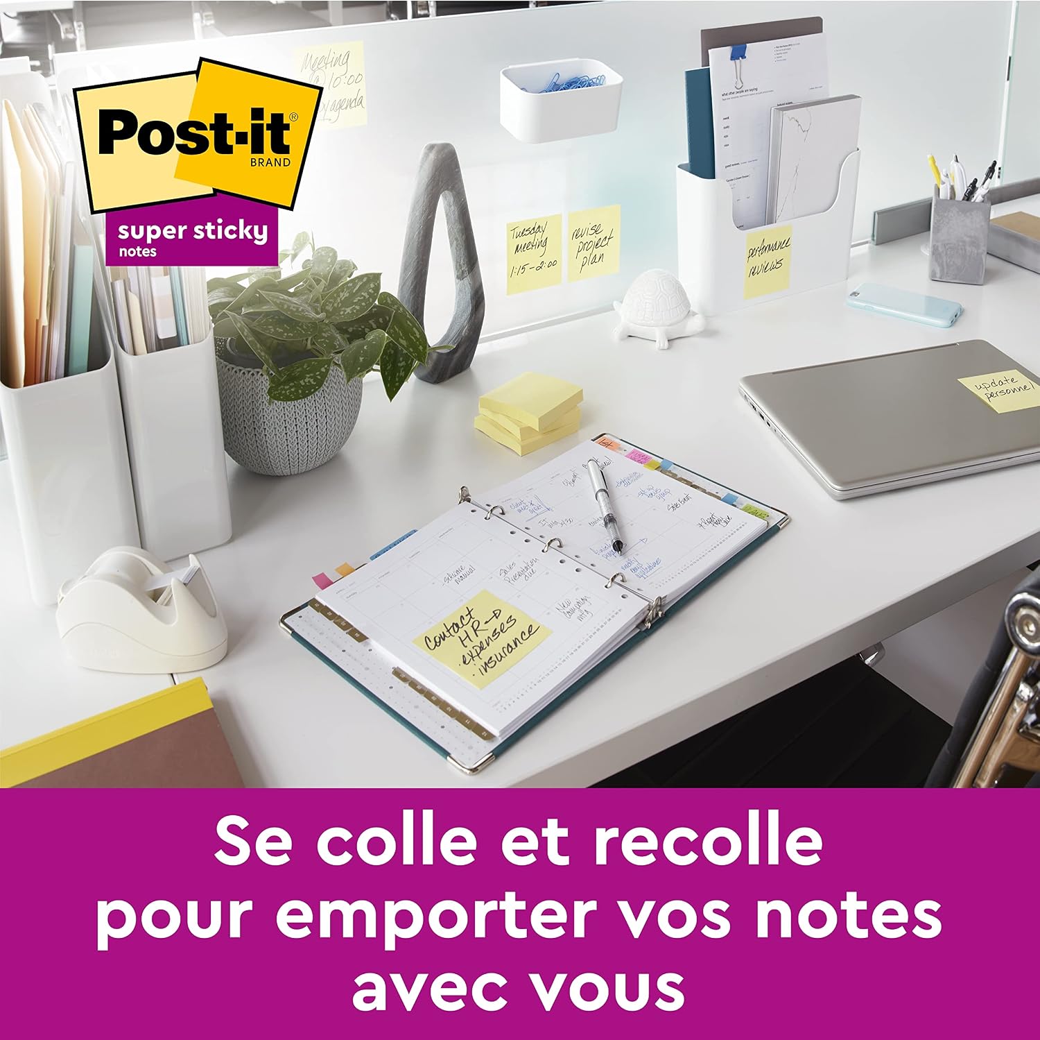 Detalle 2 de Post-it Notes Super Sticky 76 x 127 mm 6 blocs