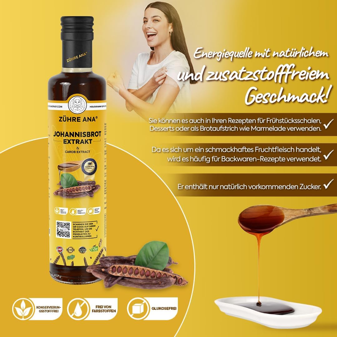 Detalle 2 de Zühre Ana Johannisbrot Extrakt 250 ml 🍯