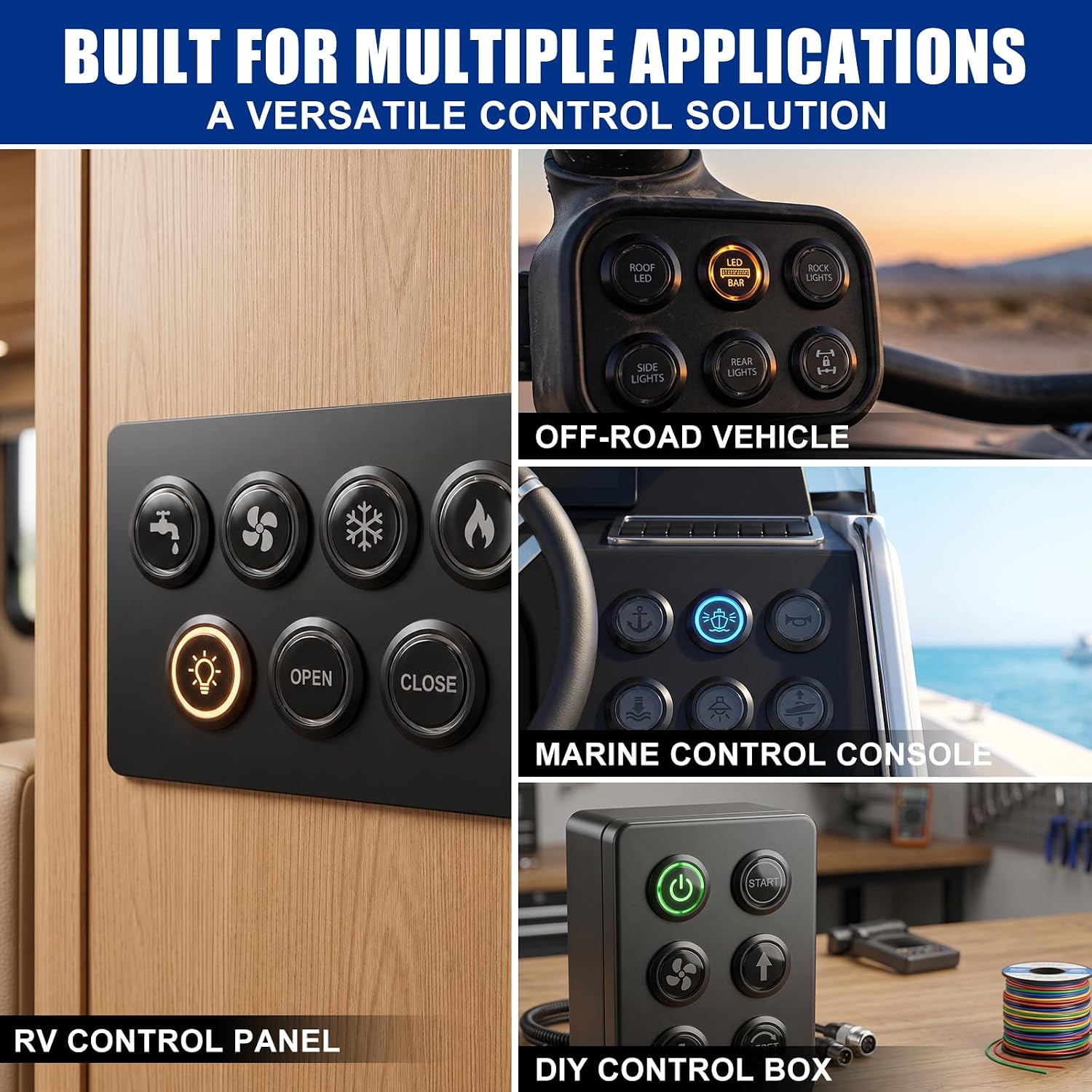 Thumbnail 6 de FILN 19mm Latching LED Push Button Switch