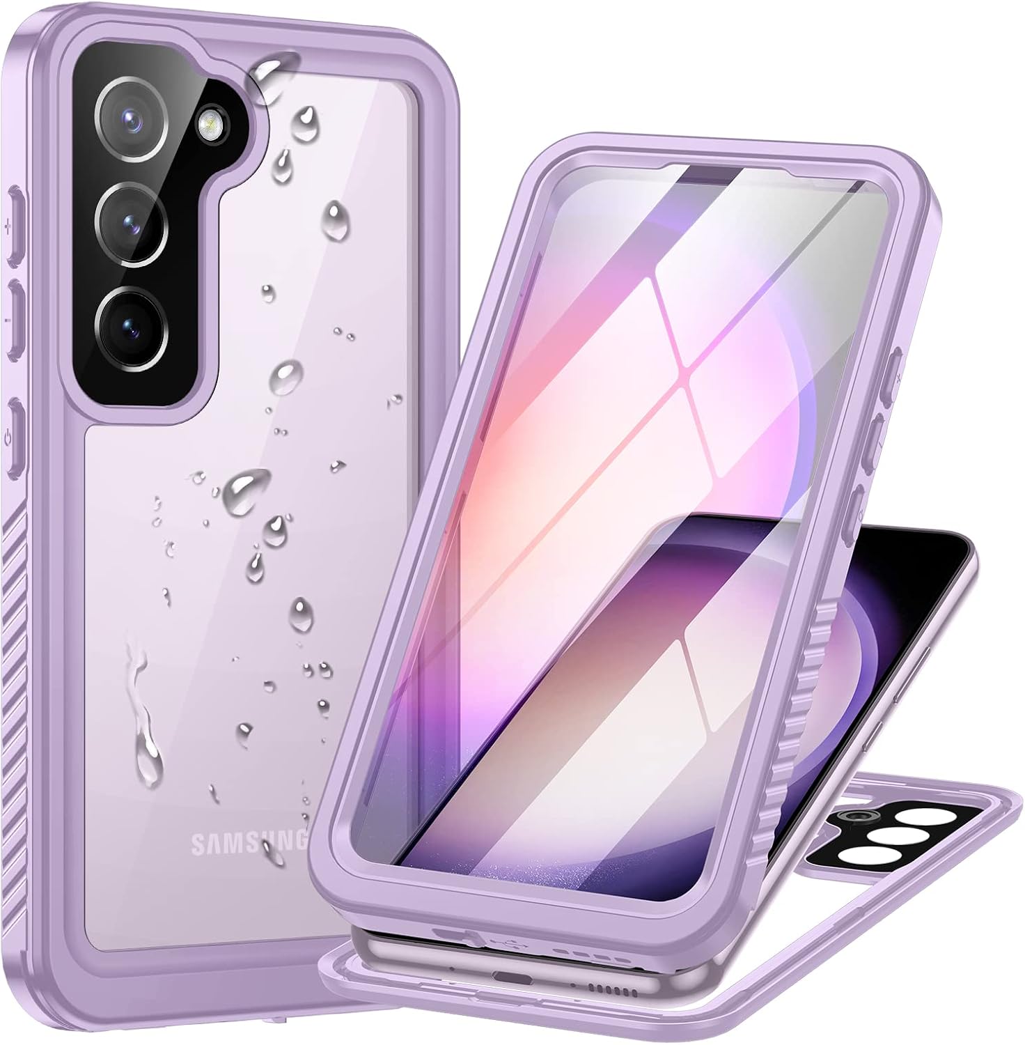 Thumbnail 6 de Focusor Cover impermeabile IP68 per Samsung Galaxy A55 5G con protezione schermo e custodia subacquea, nero