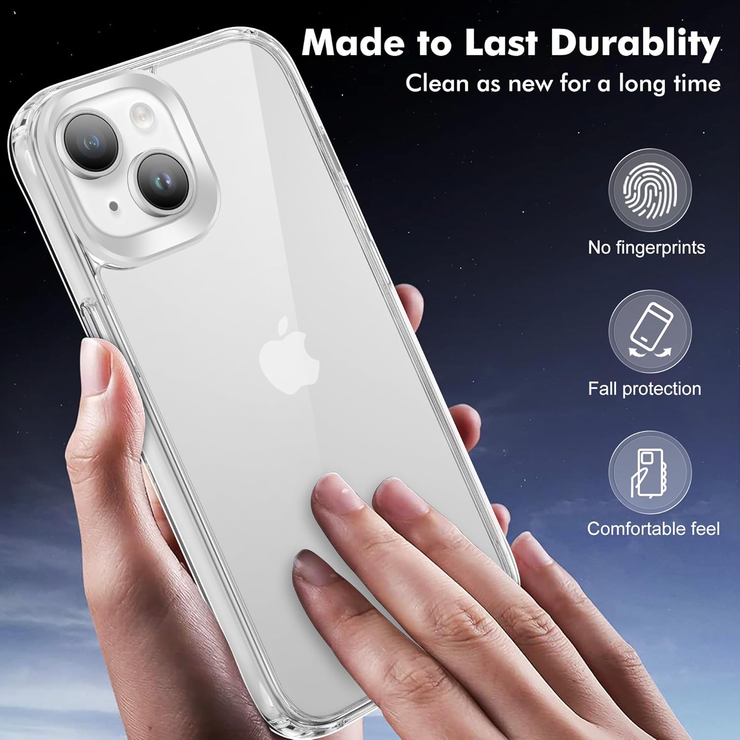 Thumbnail 1 de iCatchy iPhone 14/13 Clear Case 6.1-inch