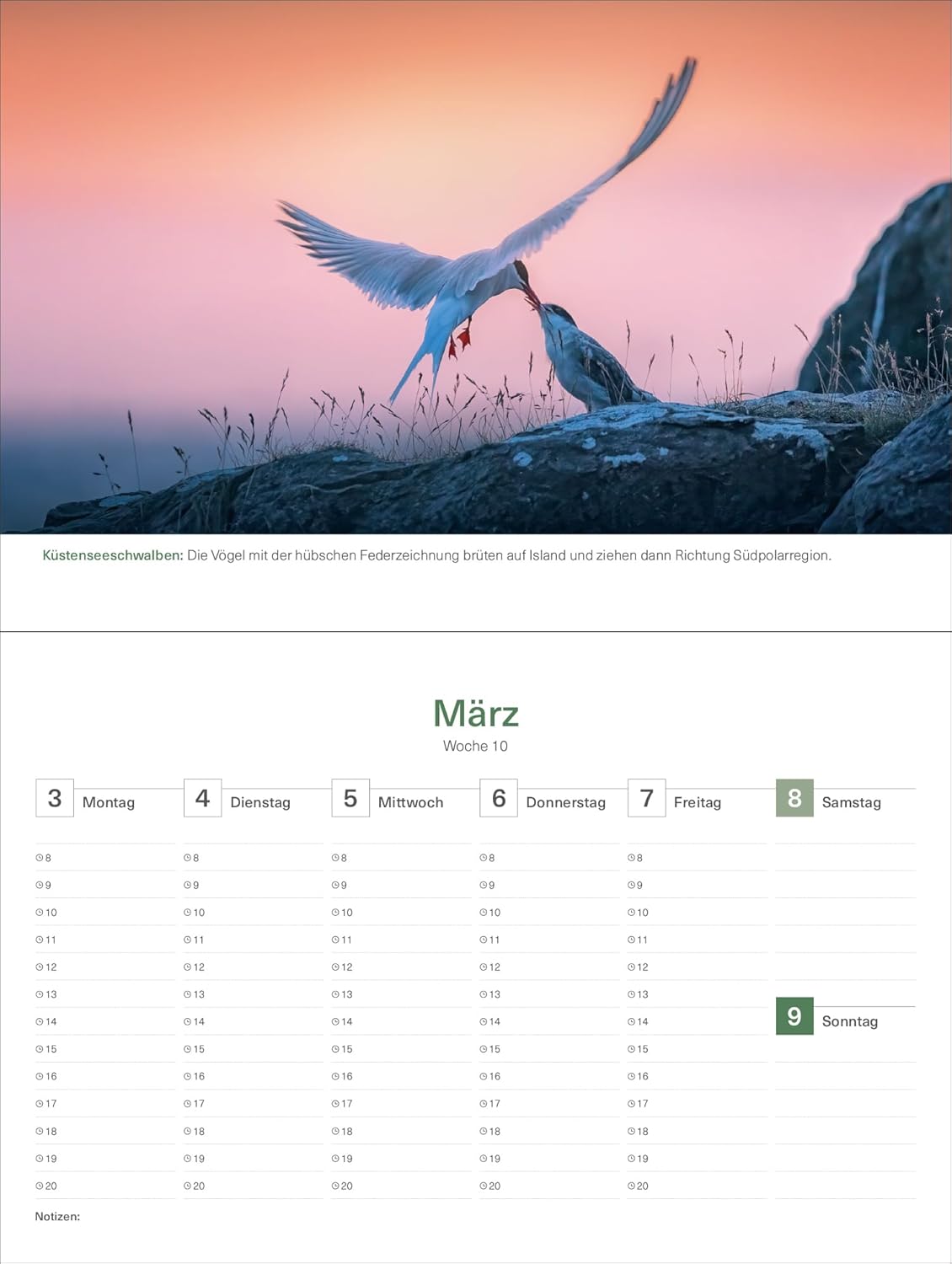 Detalle de Island - KUNTH Tischkalender 2025: Wochenkalender mit faszinierenden Fotomotiven