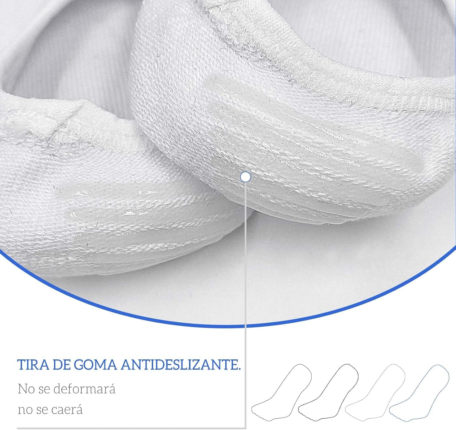 Thumbnail 4 de PUTUO Calcetines dedos invisibles hombre 4 pares