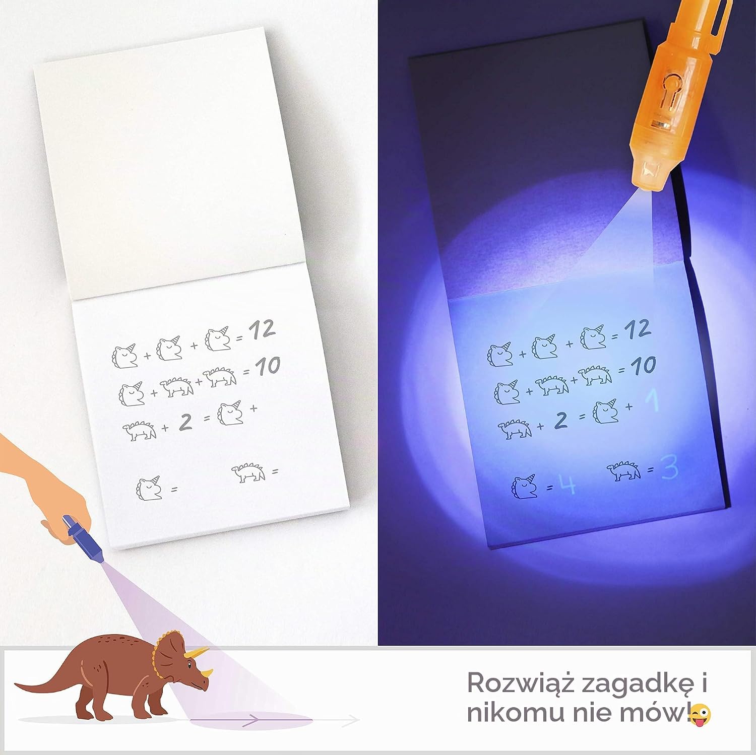 Detalle 2 de BONNYCO Top Secret Pack – 32 zestawy imprezowe z długopisem UV i notesem