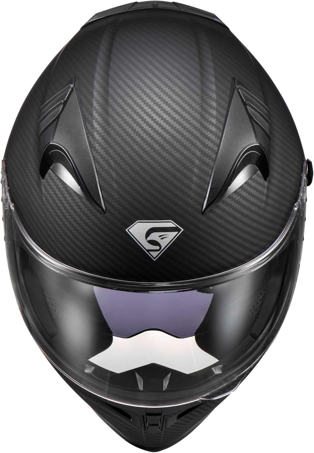 Thumbnail 3 de KYPARA Full Face Helmet with Internal Tinted Visor — DOT Approved, Matt Black (Large)
