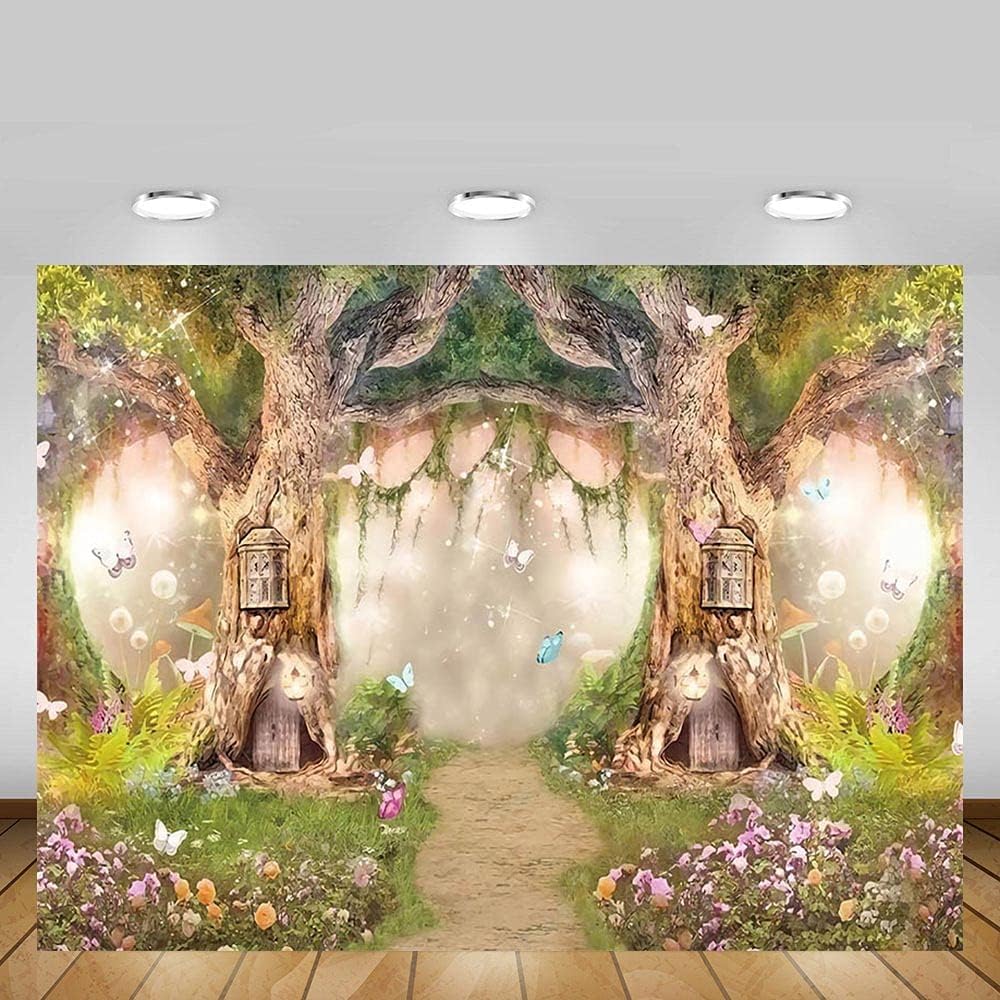 Thumbnail 3 de MEHOFOND 7x5ft Fairytale Forest Photography Backdrop