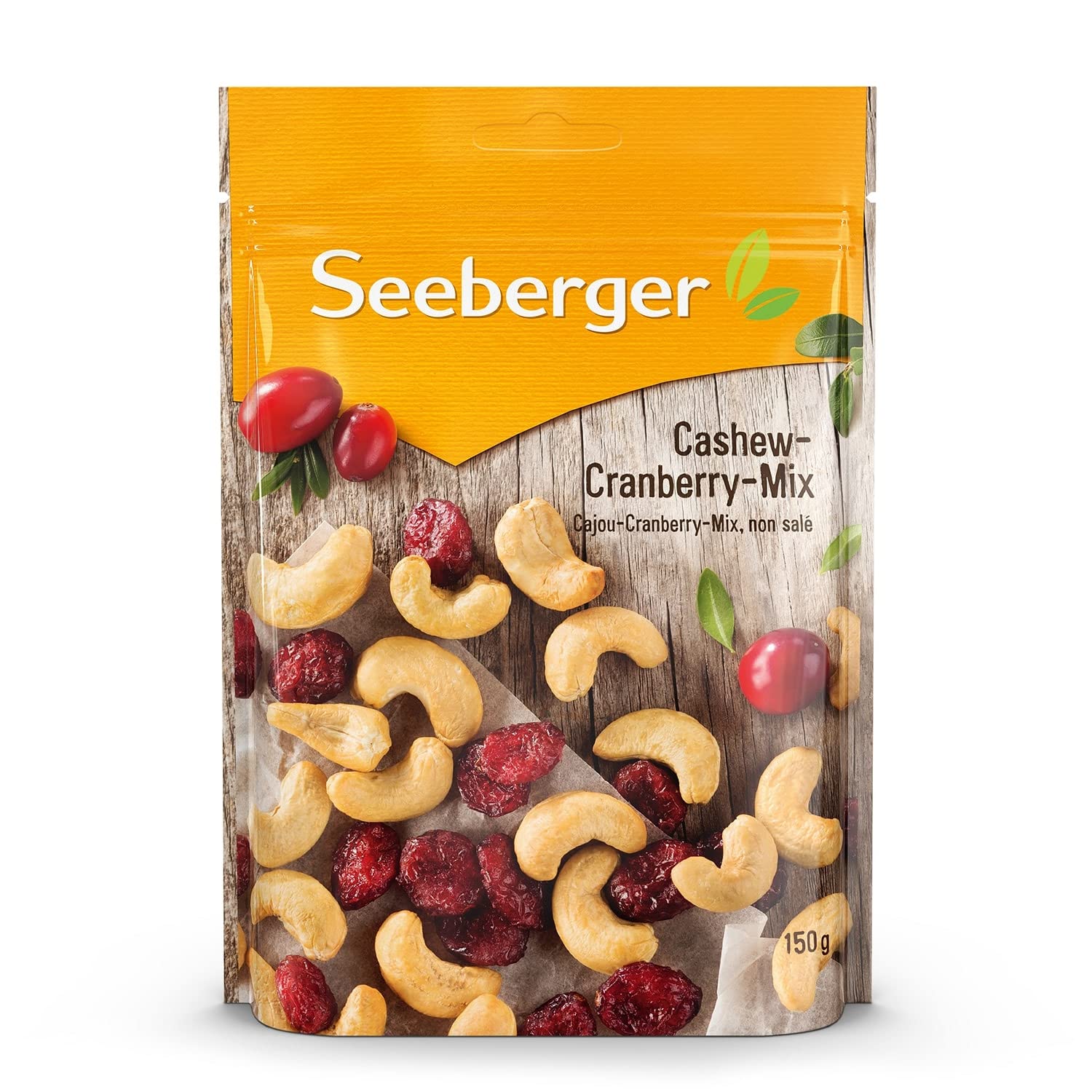 Thumbnail 2 de Seeberger Cashew-Cranberry-Mix: naturbelassene Cashewkerne mit Cranberries (vegan, glutenfrei, 1 x 400 g)