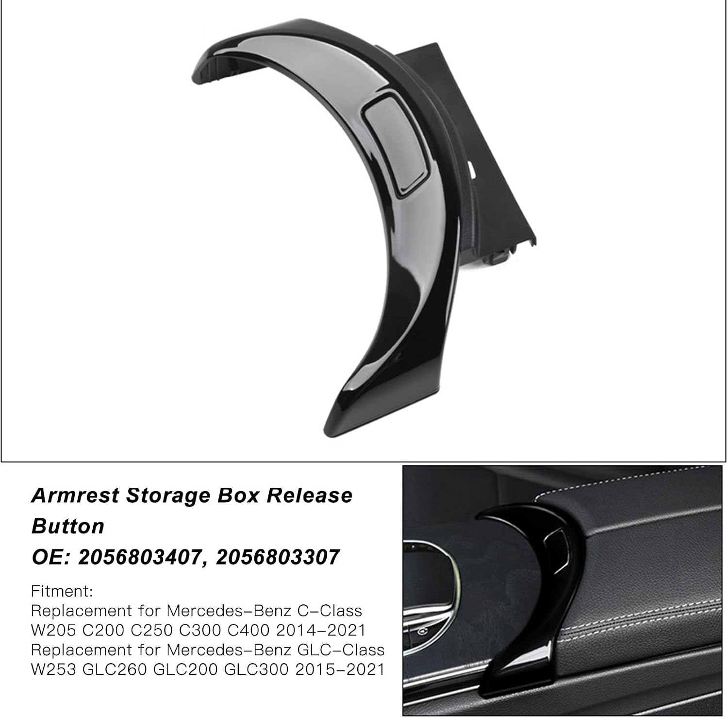 Detalle de KIMISS armrest release button cover W205