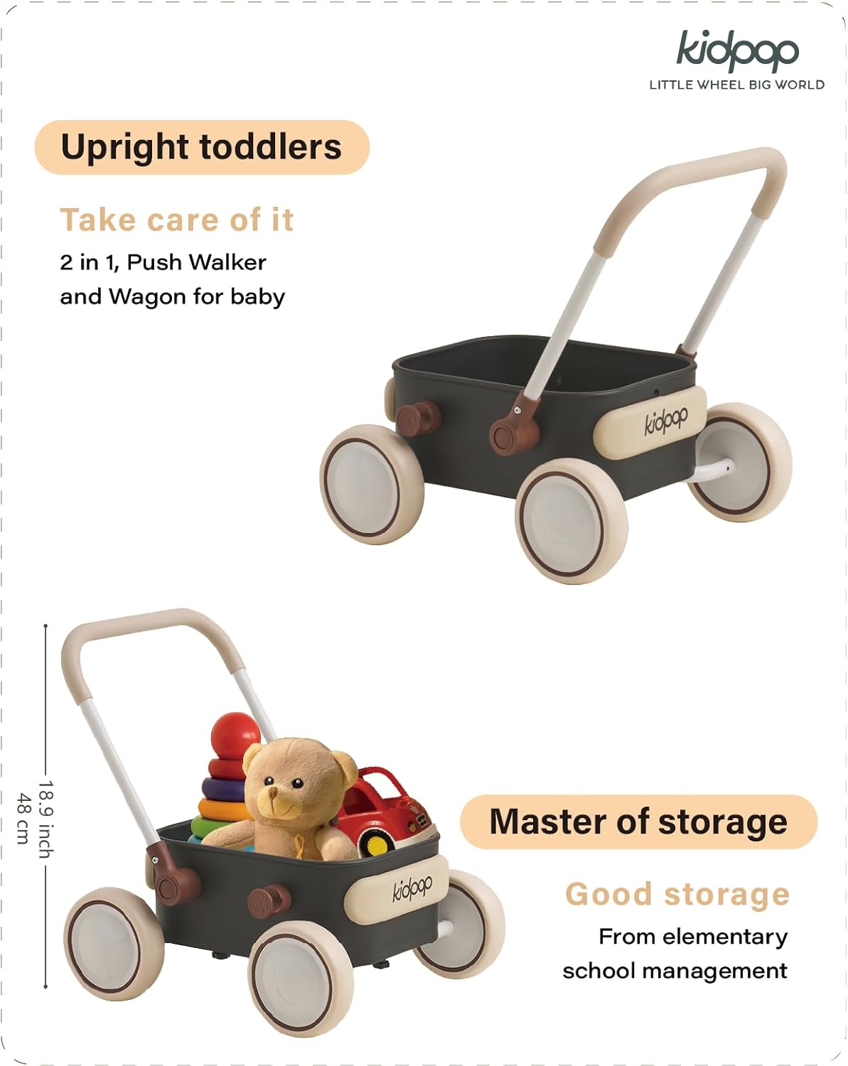 Thumbnail 2 de PULA Baby Push Walker for 6-12 Months 🚼