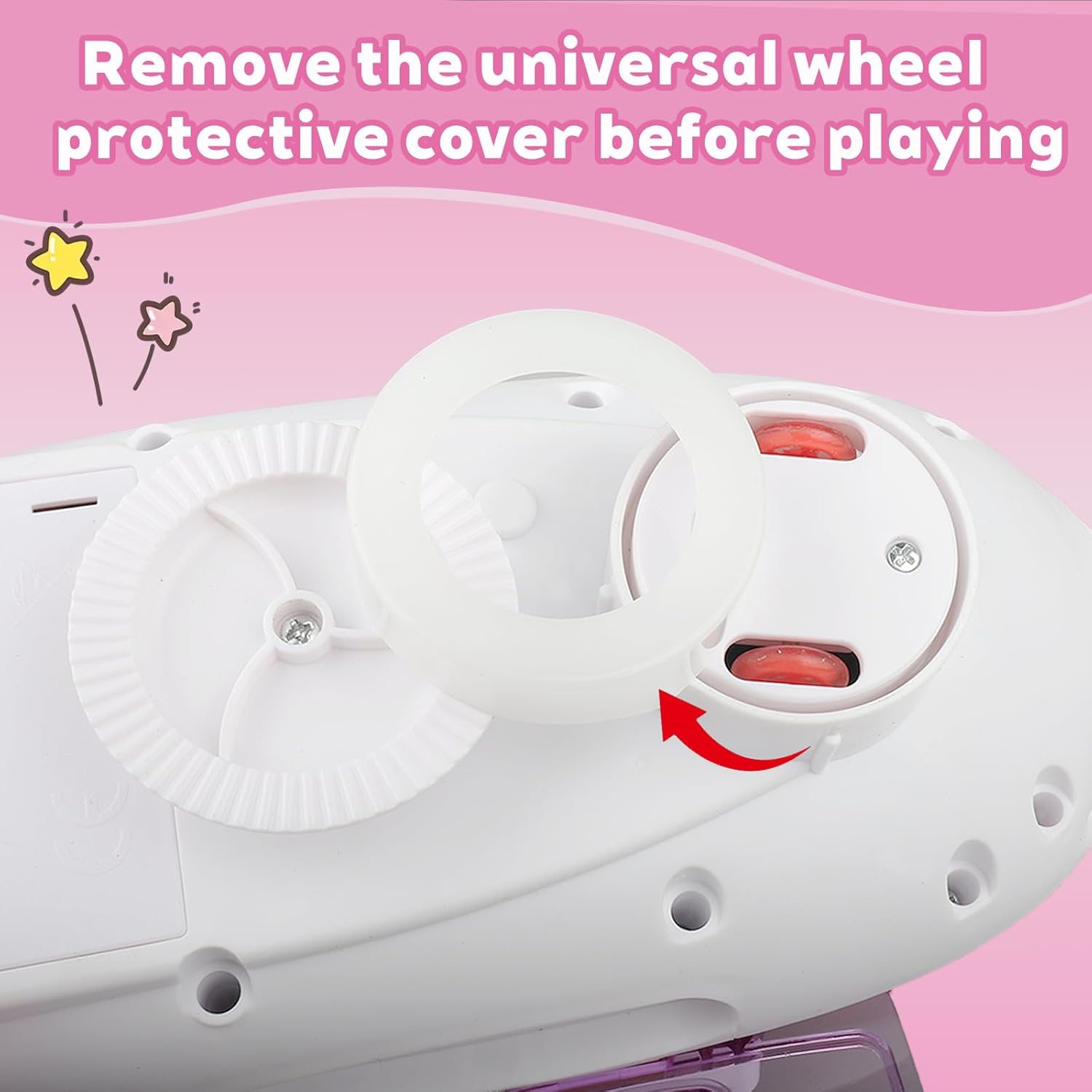 Detalle 2 de victob Aeroplane Toys for Toddlers – Bump and Go Pink Plane with LED Lights & Sounds