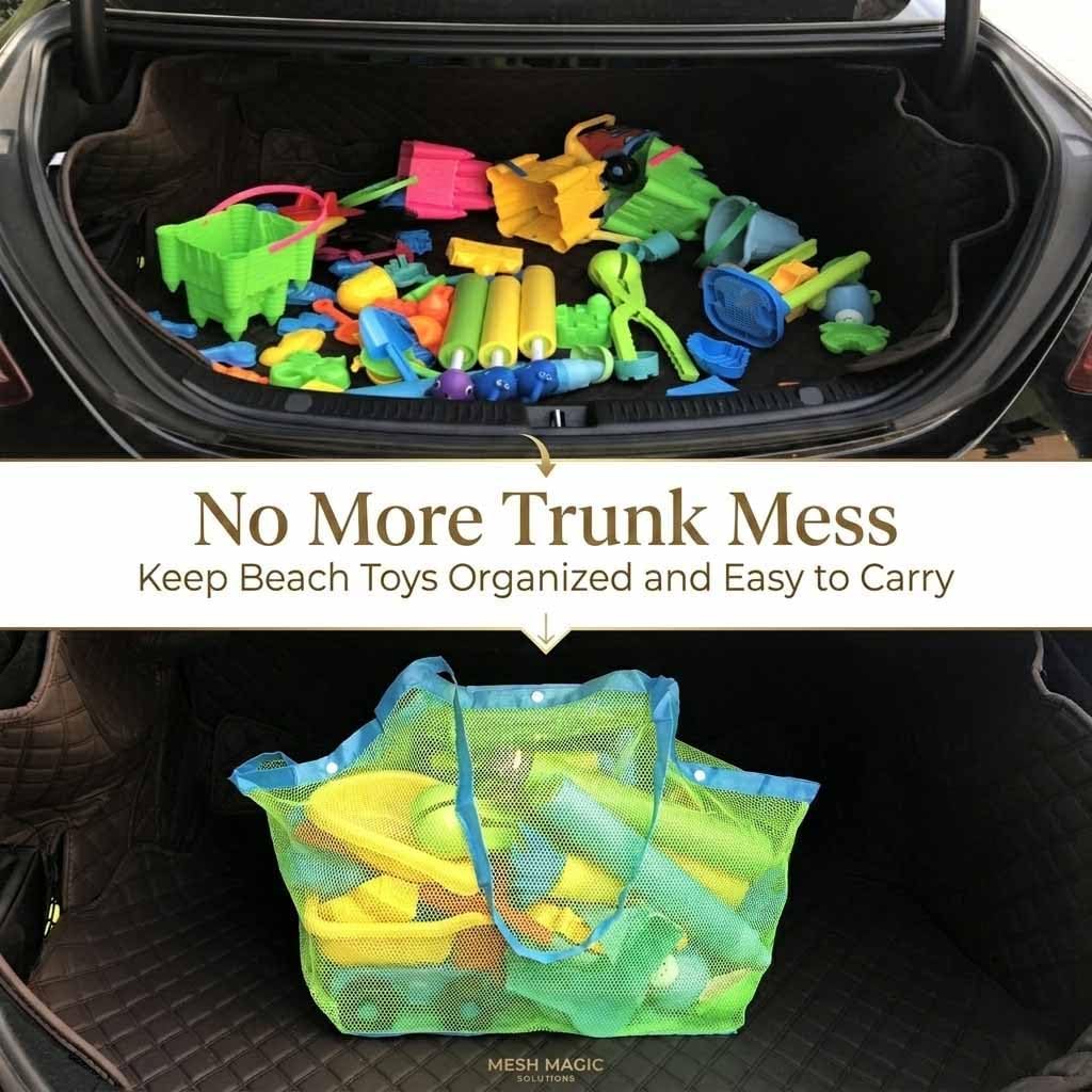 Thumbnail 5 de SupMLC Mesh Extra Large Beach Bag: XL Mesh Tote for Toys, Towels, and Sand