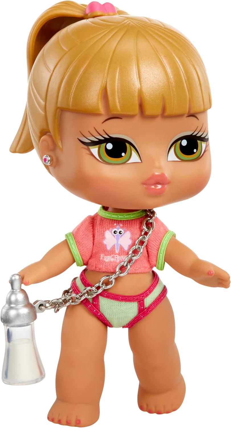 Detalle de Bratz Babyz 511496 Fianna – lalka kolekcjonerska z ubrankiem i flokowanym motylkiem