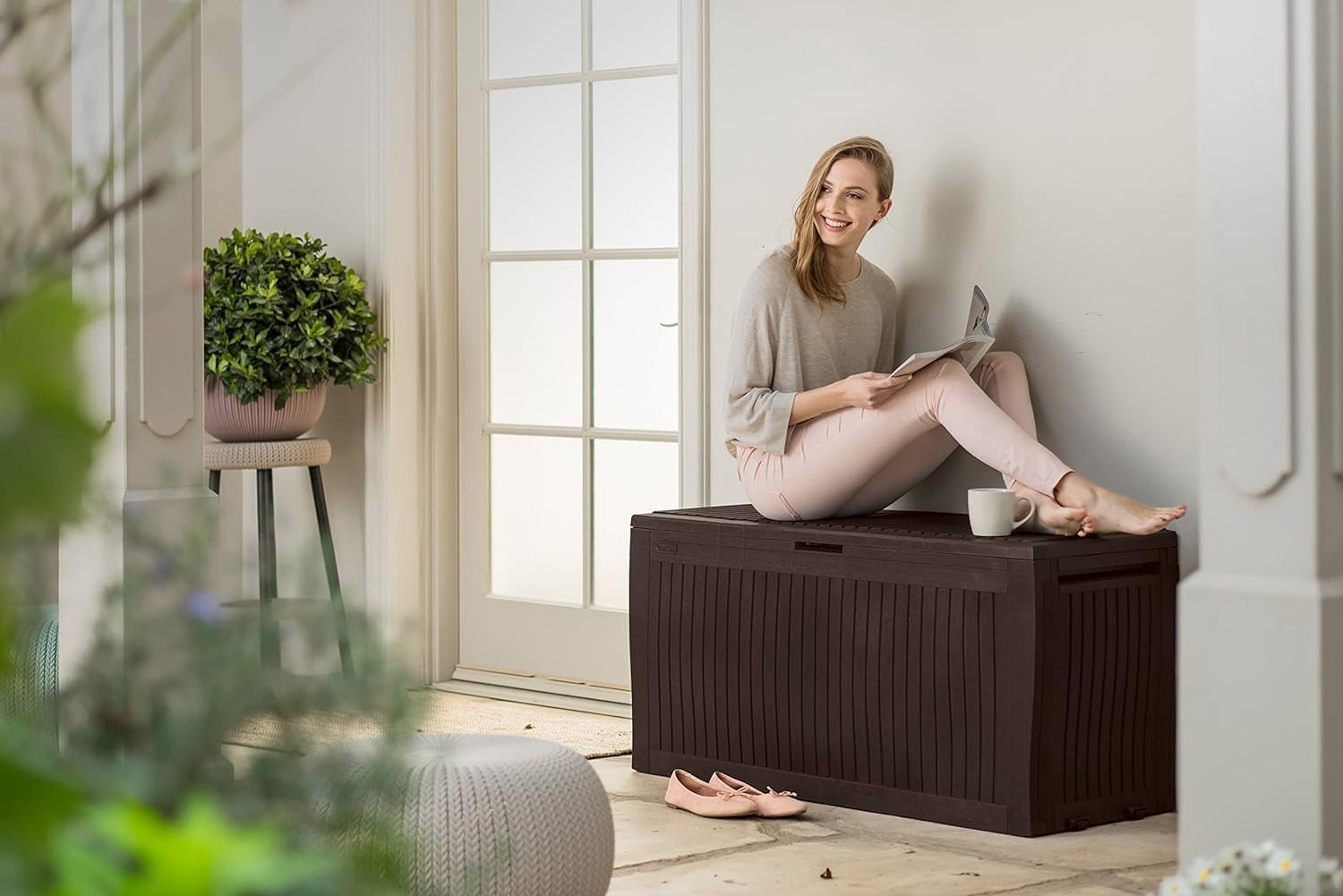 Thumbnail 6 de Keter Baule Comfy Marrone 116.7x44.7x57 cm