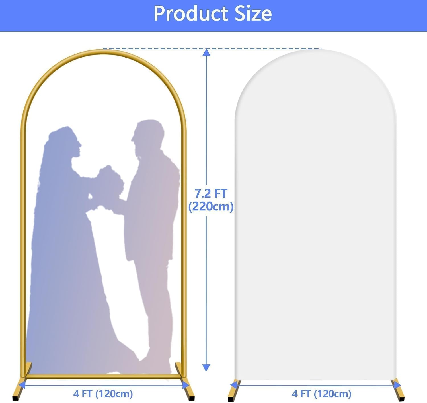 Thumbnail 5 de Metal Arch Backdrop Stand 7.2 ft