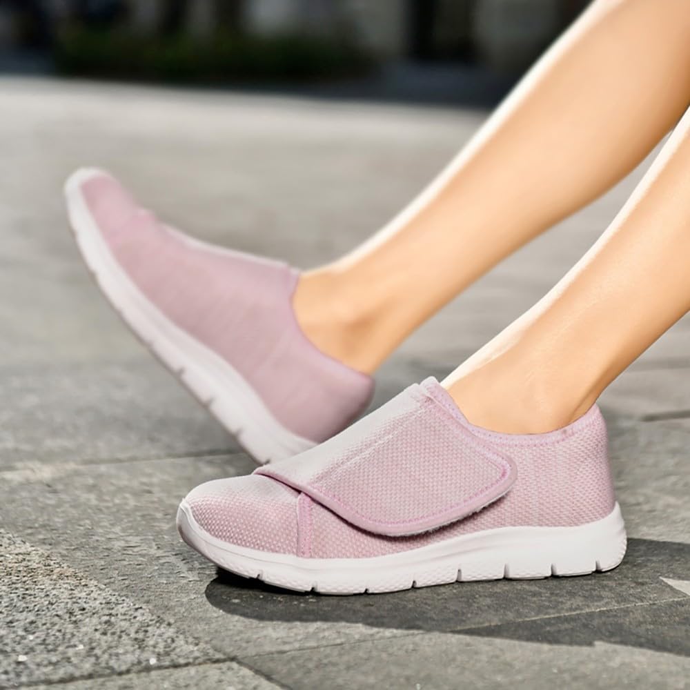 Thumbnail 2 de Leichte Diabetiker-Schuhe mit Weit-Zehenbox und Klettverschluss – atmungsaktive Walkingschuhe/Sandalen für Senioren