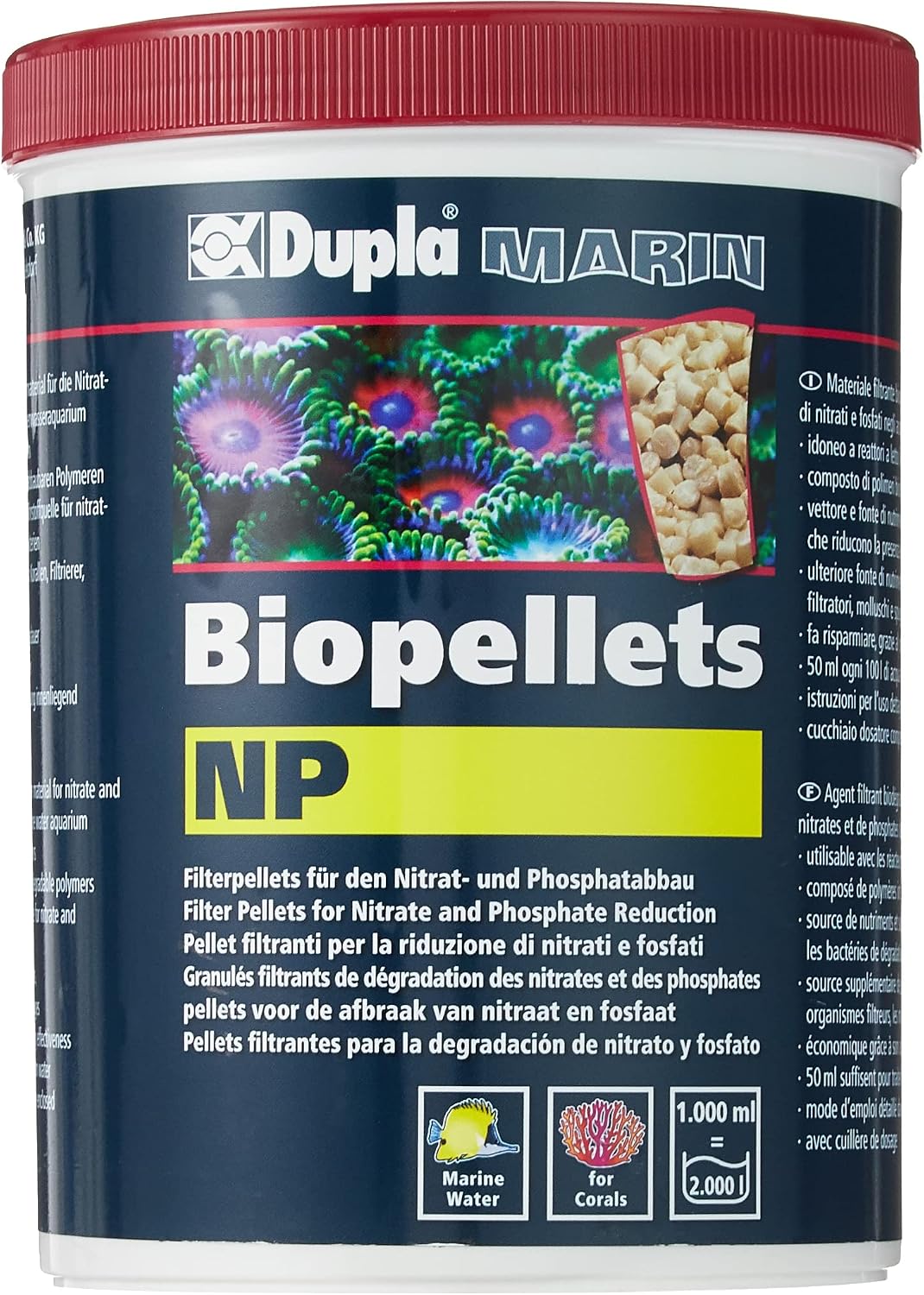 Detalle de Dupla Marin 81517 Biopellets NP do akwarium morskiego, 1000 ml, 675 g