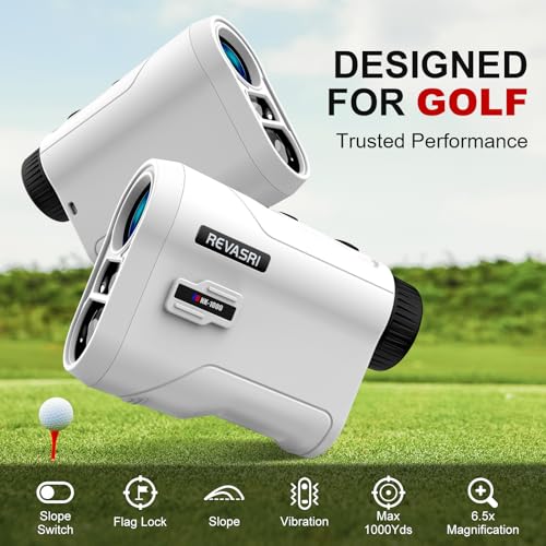 Detalle de REVASRI Golf Rangefinder with Slope, Pin Lock Vibration and Rechargeable Battery