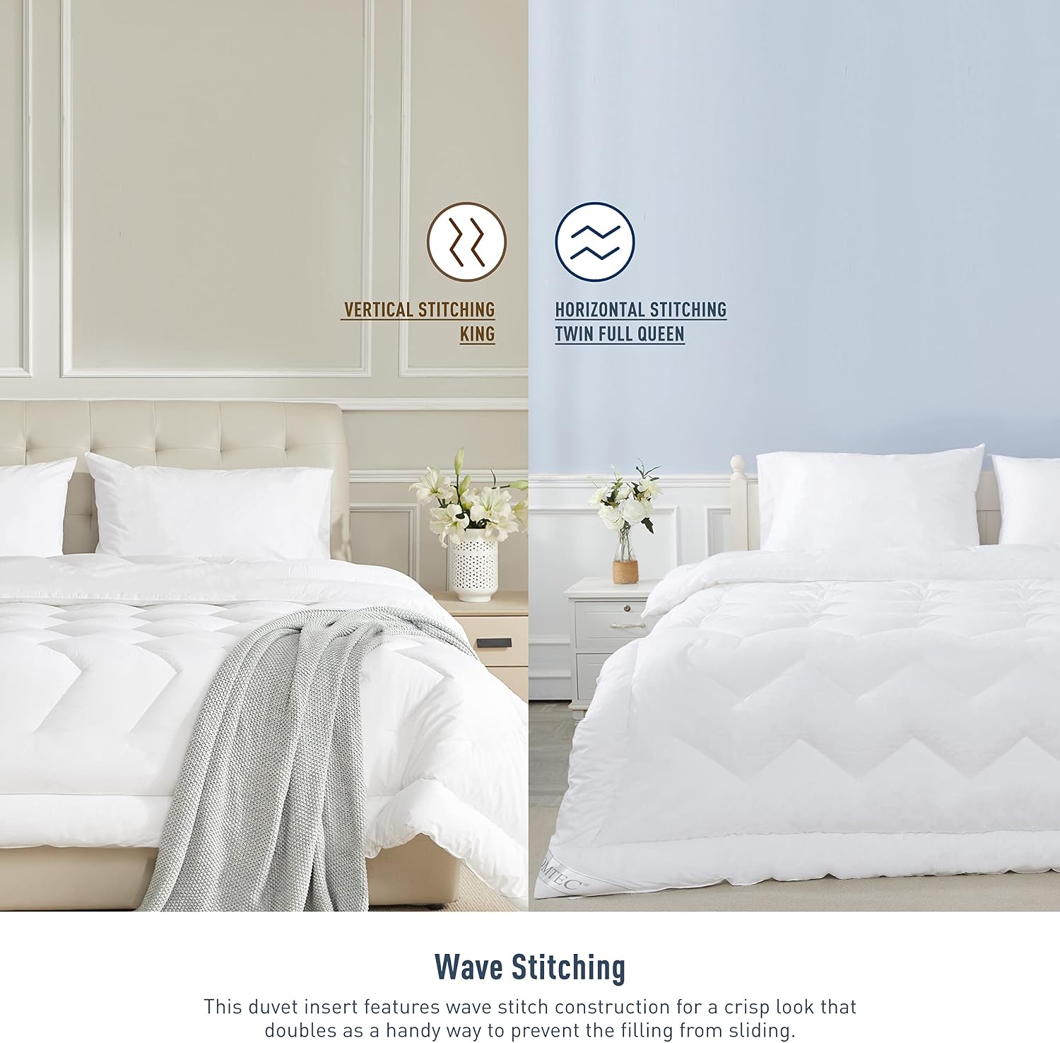 Thumbnail 5 de HOMTEC Duvet Insert Twin 100% Cotton Comforter