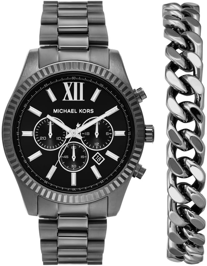 Thumbnail 6 de Michael Kors Lexington pour Hommes — Montre chronographe quartz 44 mm en acier inoxydable