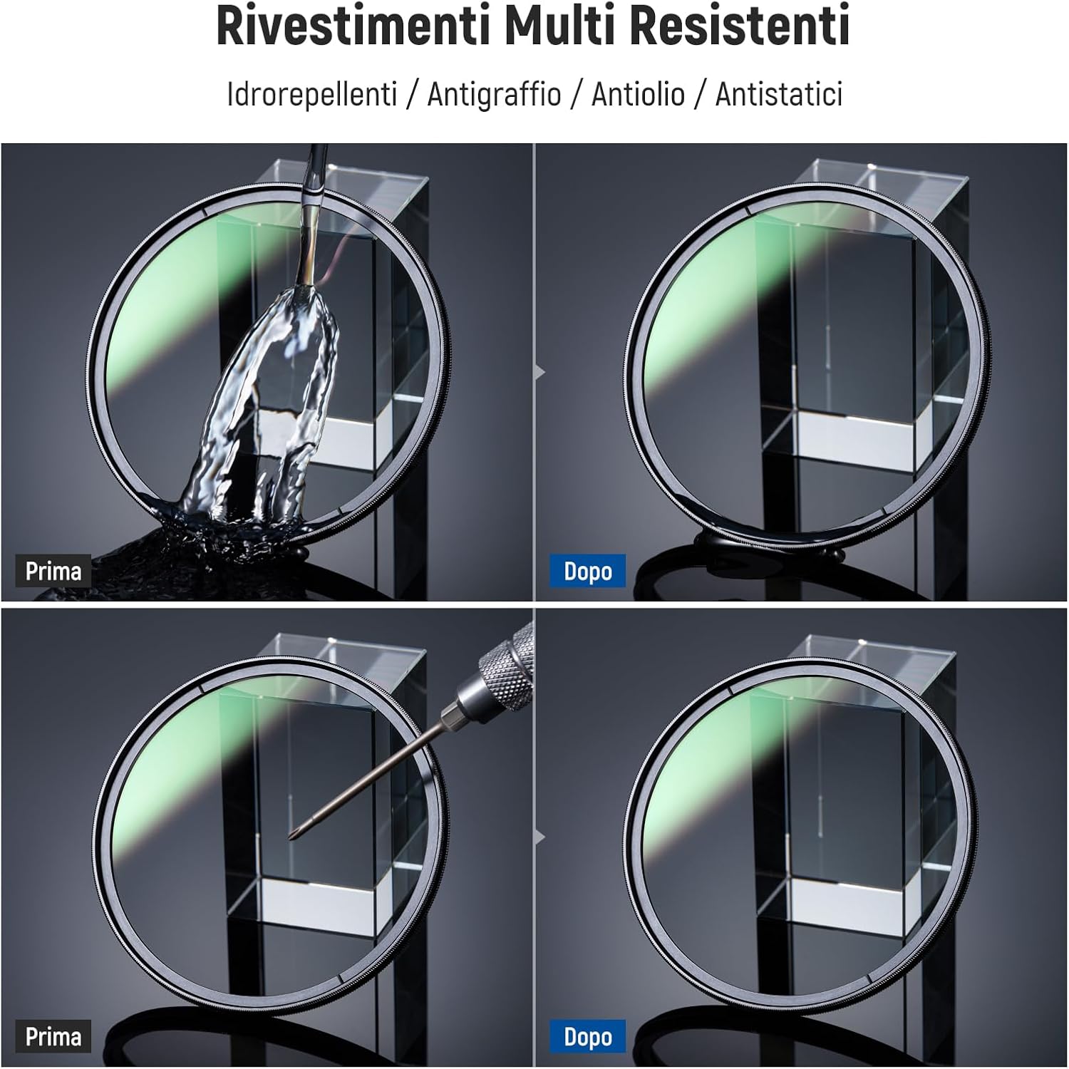 Thumbnail 6 de NEEWER 72mm Filtro CPL con Copriobiettivo: contrasto migliore e riflessi limitati per foto all’aperto