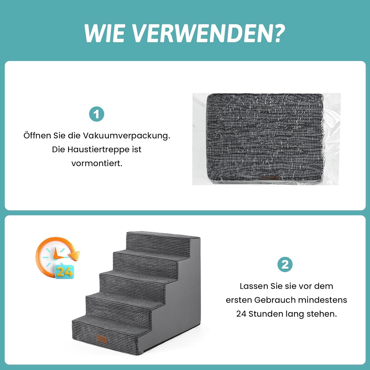 Thumbnail 6 de COZY KISS Hundetreppe 45cm für Sofa