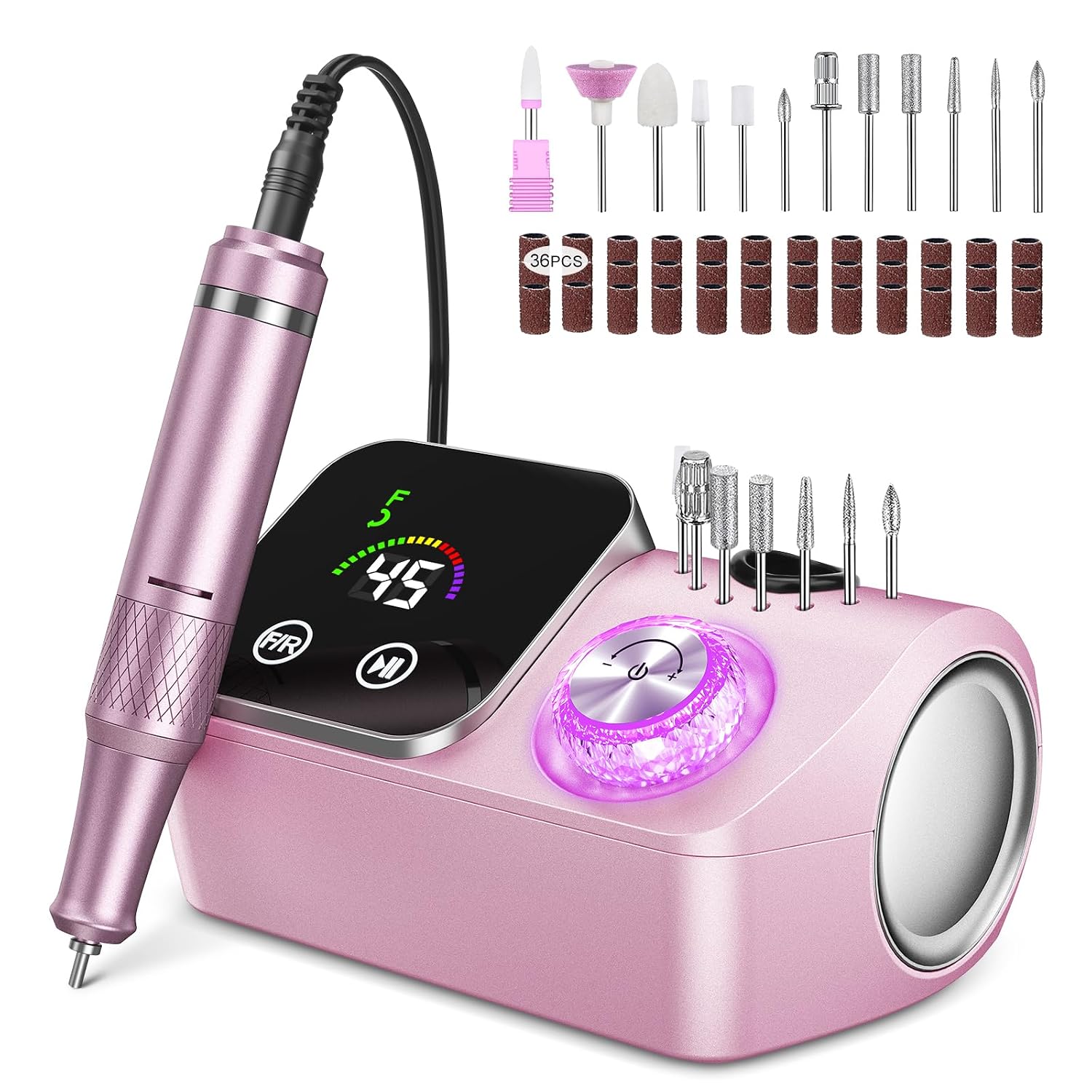 Detalle de Urbuti Nagelfräser 45000 U/min mit LCD