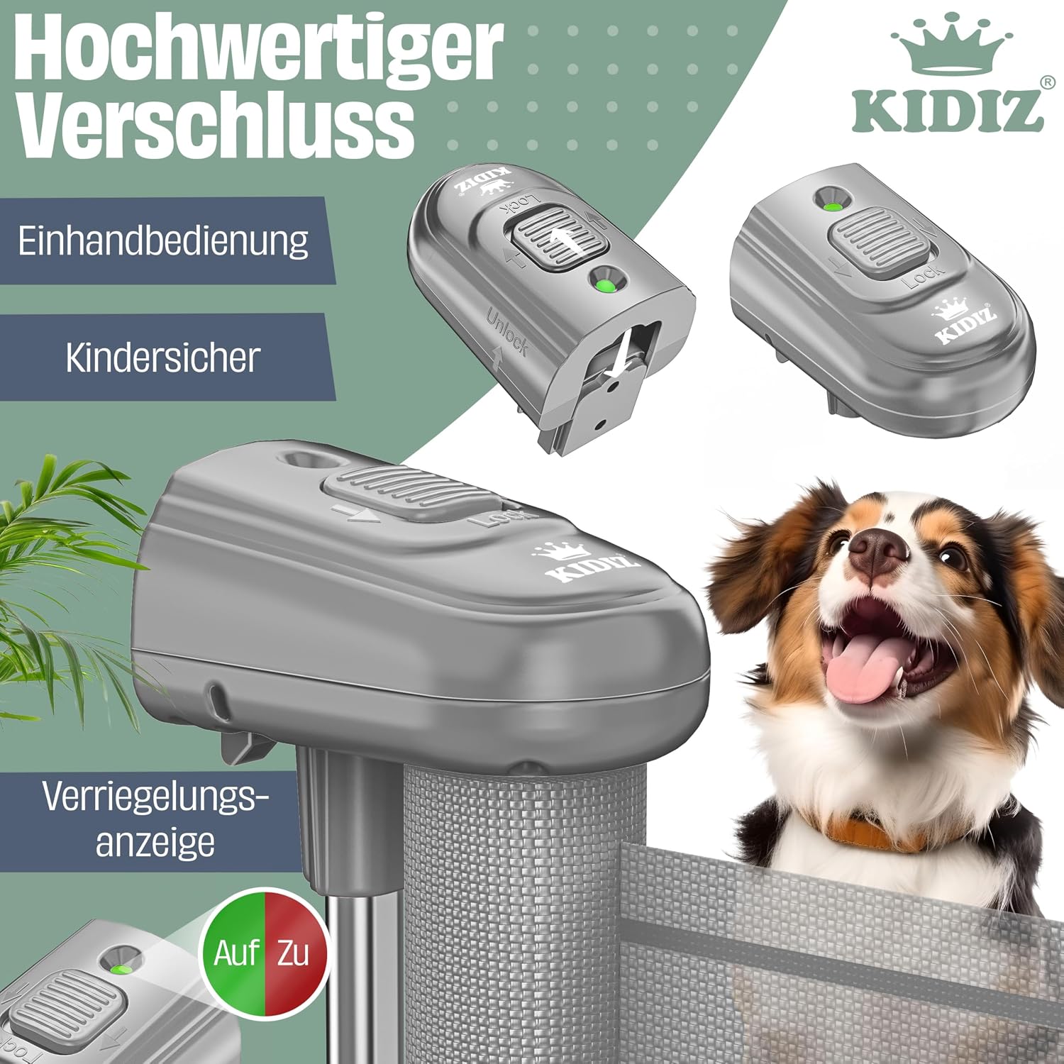 Detalle 2 de KIDIZ Treppenschutzgitter 0–140 cm 🚪
