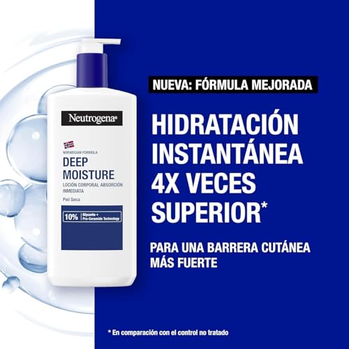 Thumbnail 1 de Neutrogena Fórmula Noruega Hidratación Profunda Loción de Absorción Inmediata (2 X 750 ml), crema hidratante corporal con Pro-Ceramida y Glicerina, para piel seca