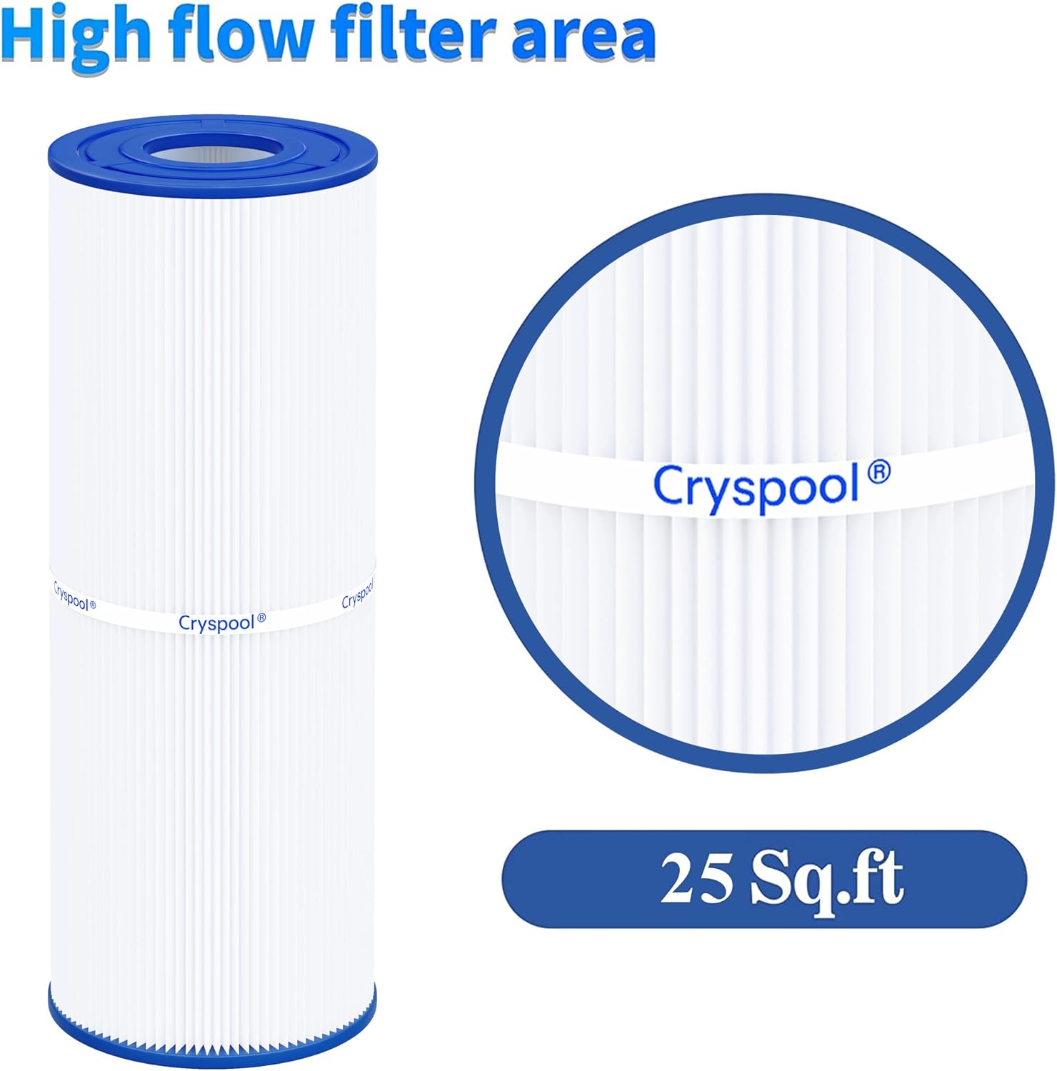 Thumbnail 6 de Cryspool CP-04072 Spa Filter Cartridge, 25 sq. ft., 2-Pack