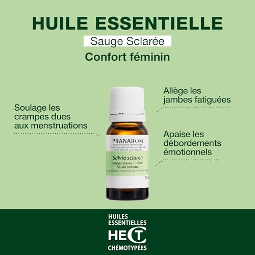 Detalle 2 de PRANAROM Salvia Romana aceite esencial 10 ml