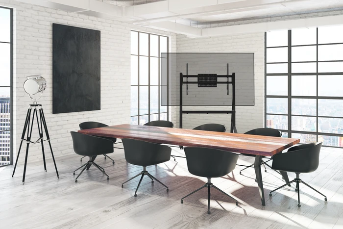 Thumbnail 6 de Neomounts MOVE Go FL50-525BL1 mobiler Bodenständer (schwarz) für 55–86" Monitore