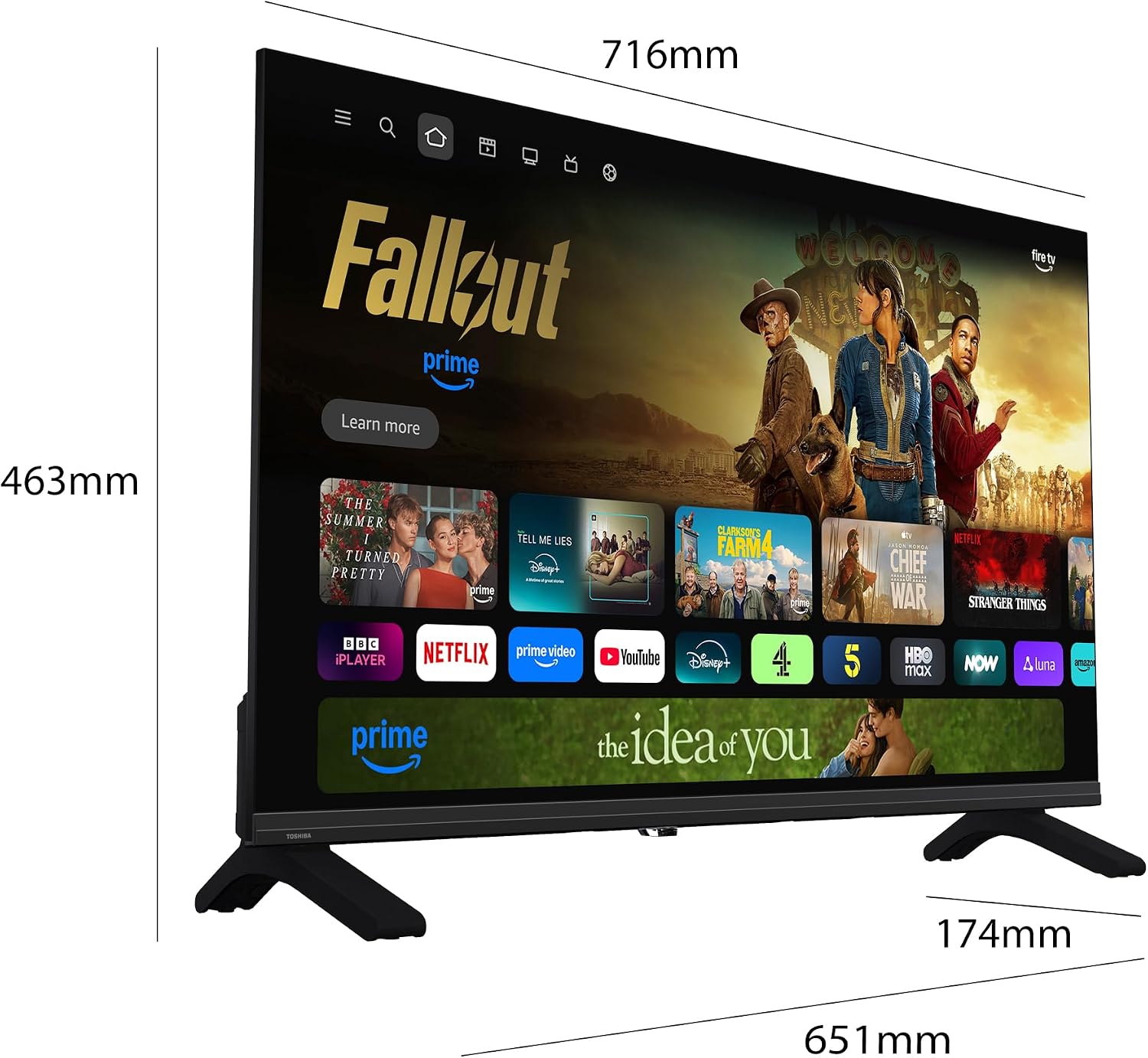 Detalle de Toshiba 32" HD LCD Smart Fire TV