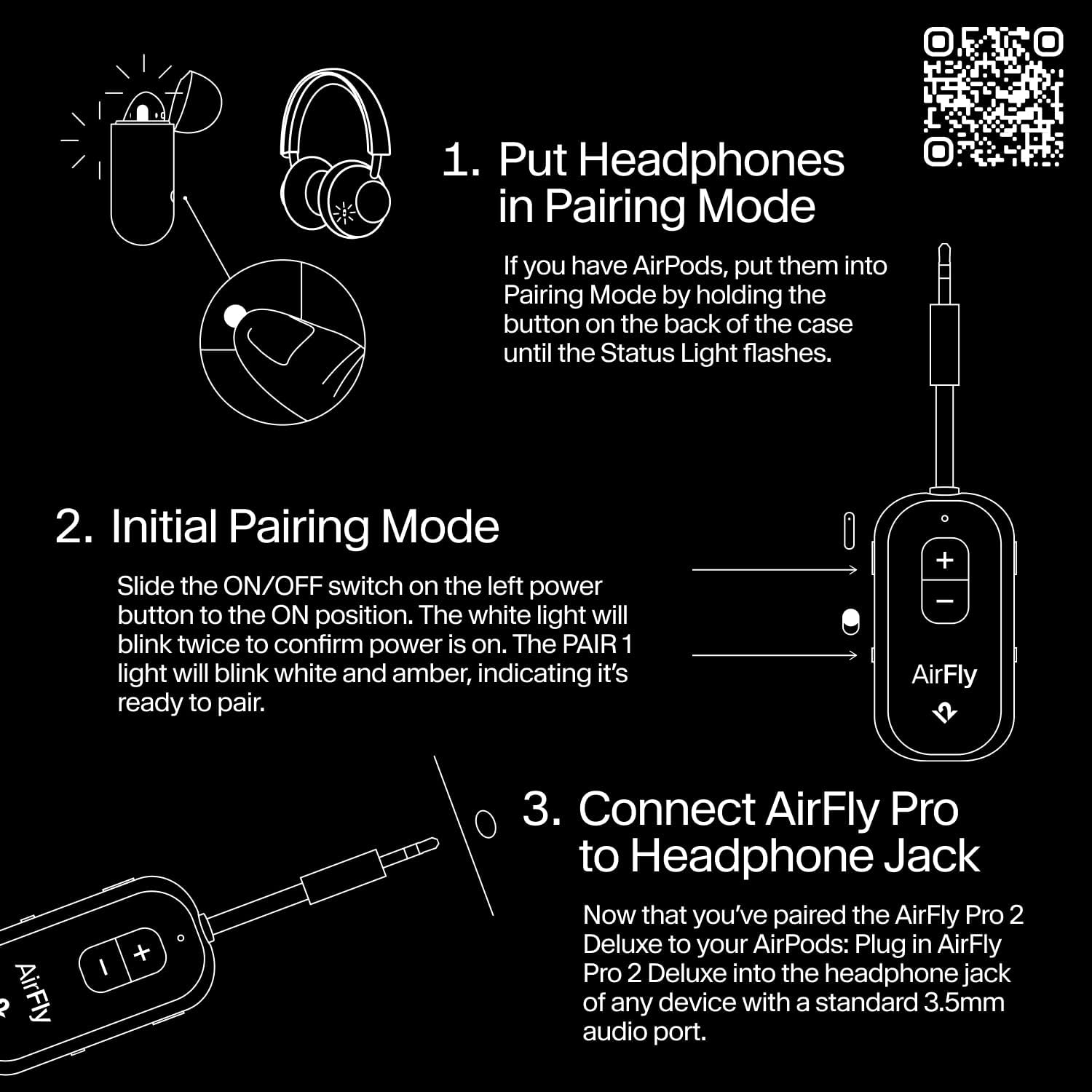 Detalle 2 de Twelve South AirFly Pro 2 Deluxe – drahtloser Sender/Empfänger mit Audio-Sharing für bis zu 2 AirPods & Kopfhörer