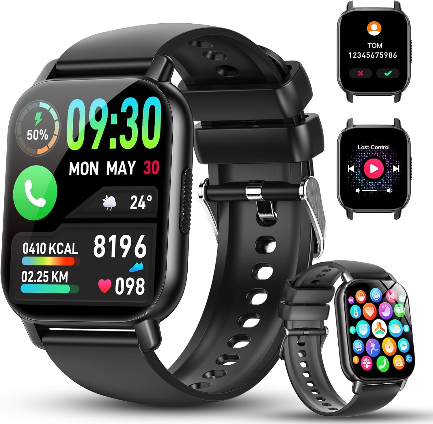 Thumbnail 6 de WeurGhy Y6 Smart Watch for Men & Women with Answer Dial Calling, 1.91" Bluetooth 5.4