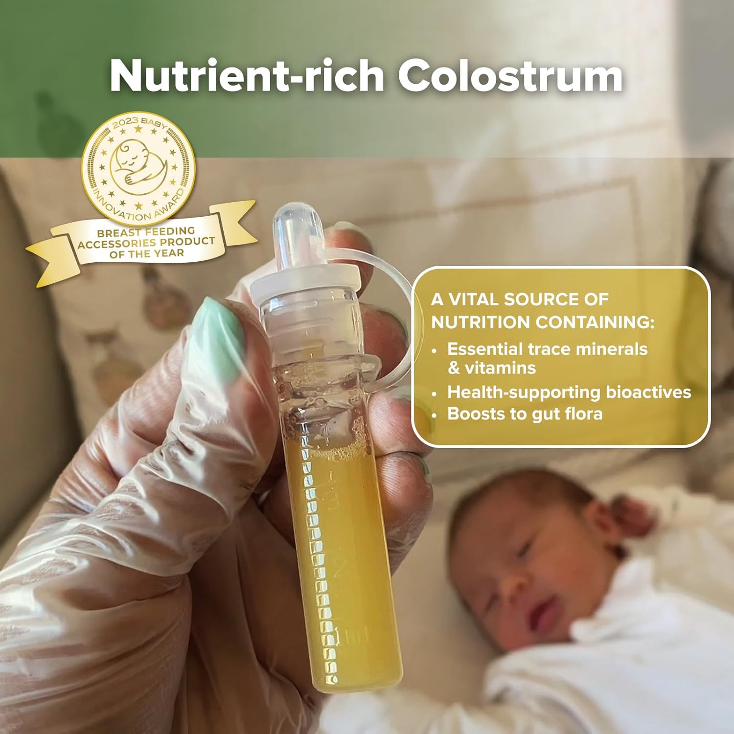 Thumbnail 1 de haakaa Colostrum – lot de 2 pots de collecte en silicone (4 ml)