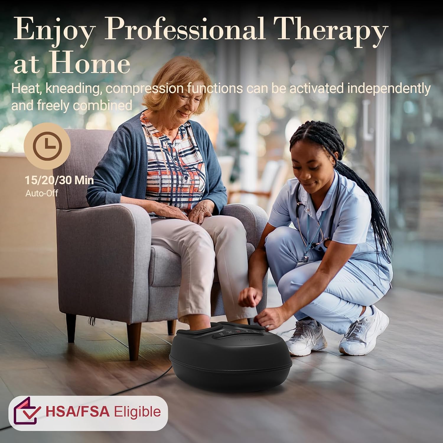Detalle de CuPiLo CPL-5551R Heated Shiatsu Foot Massager with Adjustable Heat