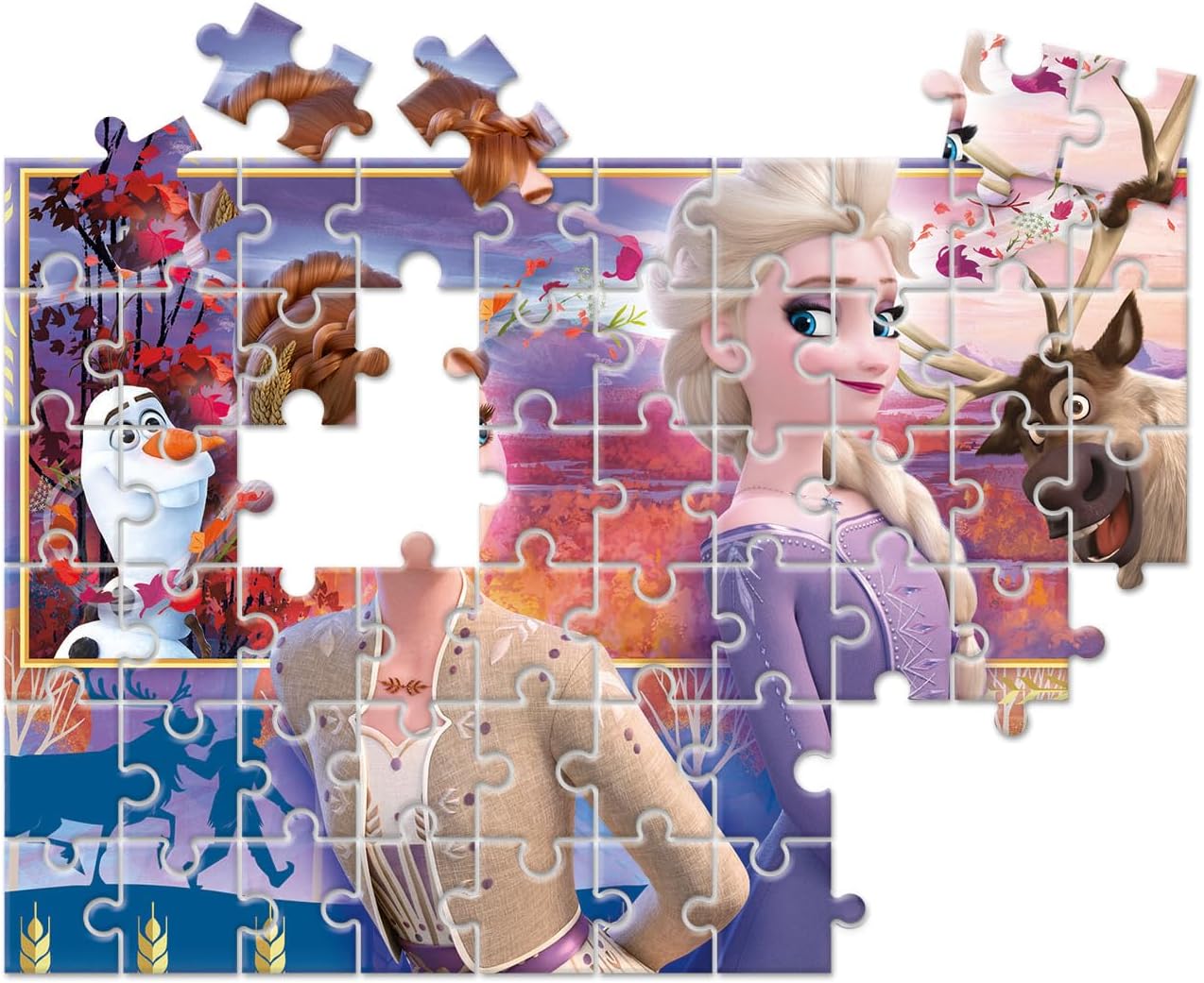 Thumbnail 5 de Clementoni 21609 Supercolor „Frozen 2“ – Kinderpuzzle mit 2 × 60 Teilen (ab 4 Jahren)