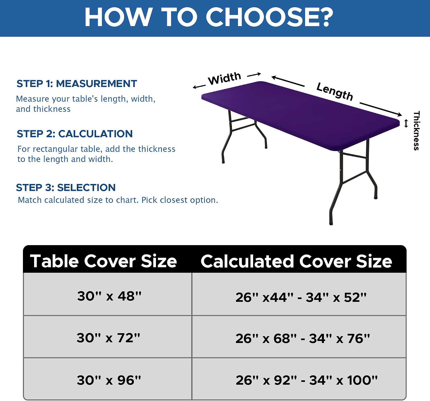 Thumbnail 6 de Enjoyidea Fitted Tablecloth 8ft Pack 🎉