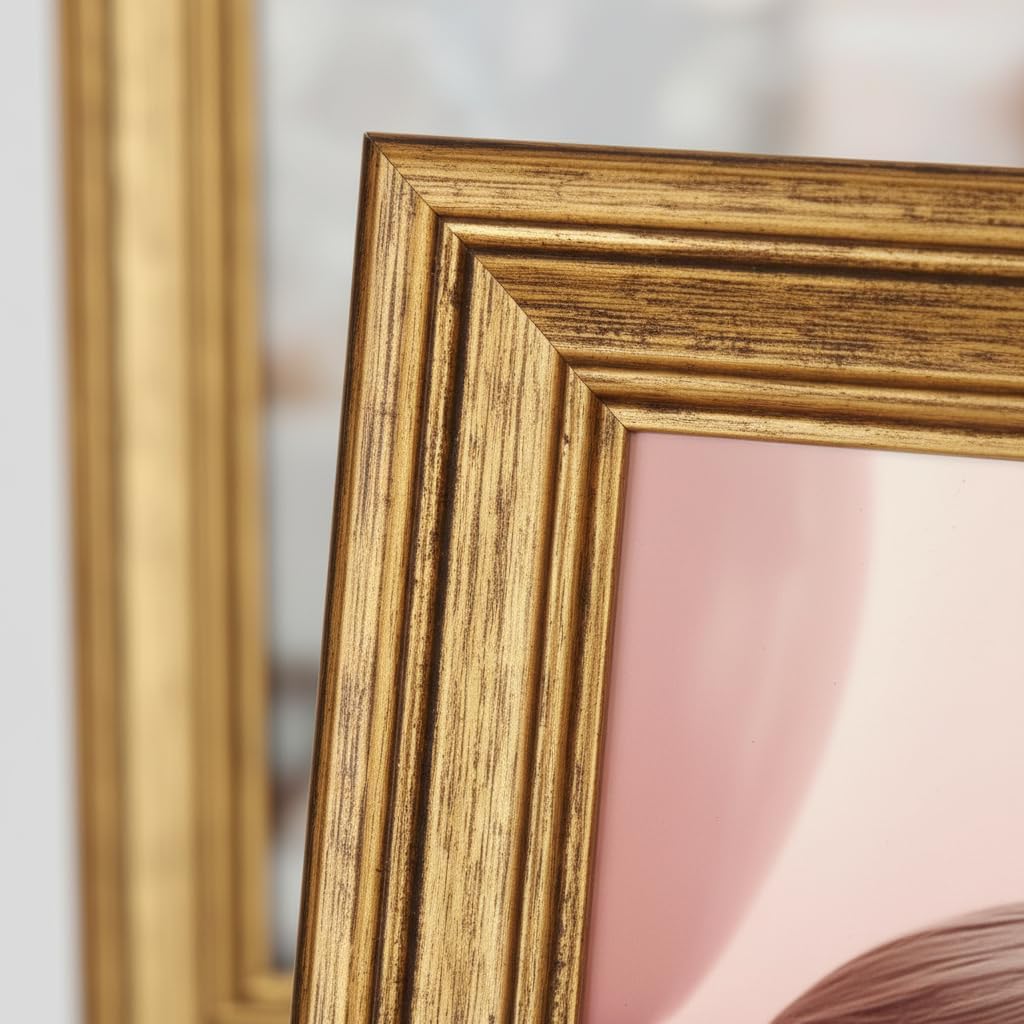 Thumbnail 4 de Cadre photo Victor Goya doré style vintage en 15x21 cm (A5)