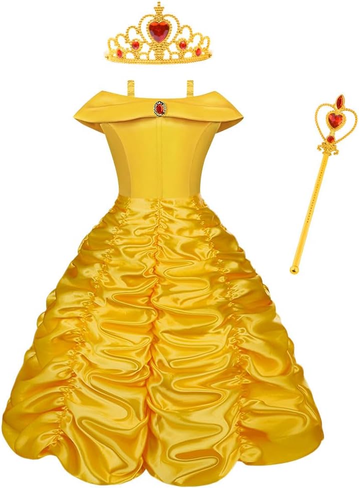 Thumbnail 6 de Vicloon Belle costume da principessa per bambina ðŸŽ