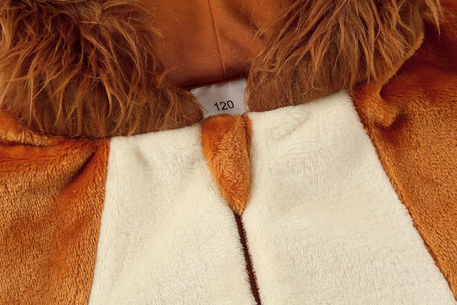 Detalle 2 de FHSFDZSW Flannel Animal Baby Onesie with 3D Ears and Diaper-Change Buttons