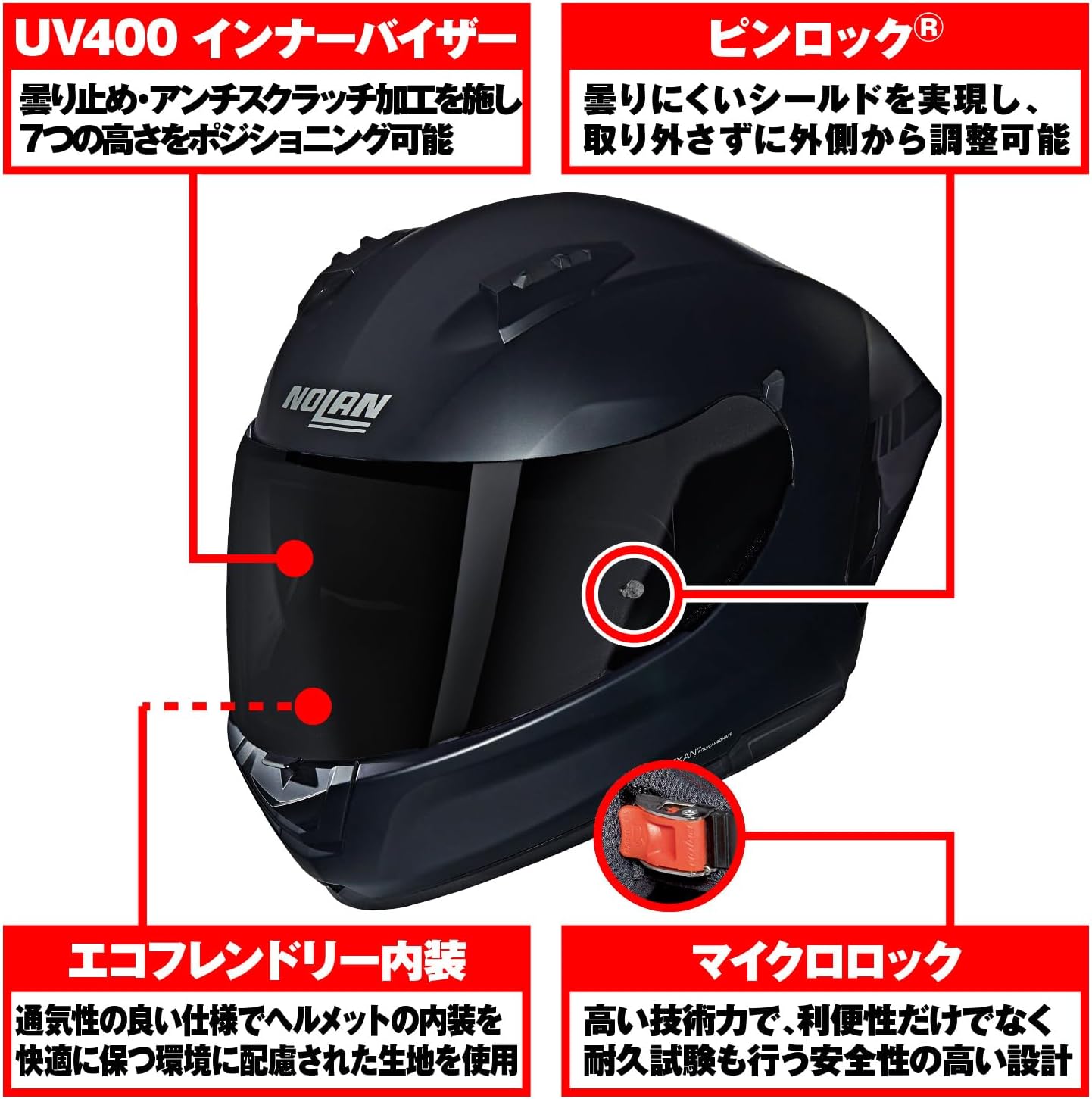 Thumbnail 6 de NOLAN N60-6 SPORT ARGENTO 60059 フルフェイスヘルメット シルバー/333 XL