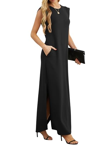 Thumbnail 3 de GRECERELLE Women's Summer Maxi Dress with Pockets – Black, Size S